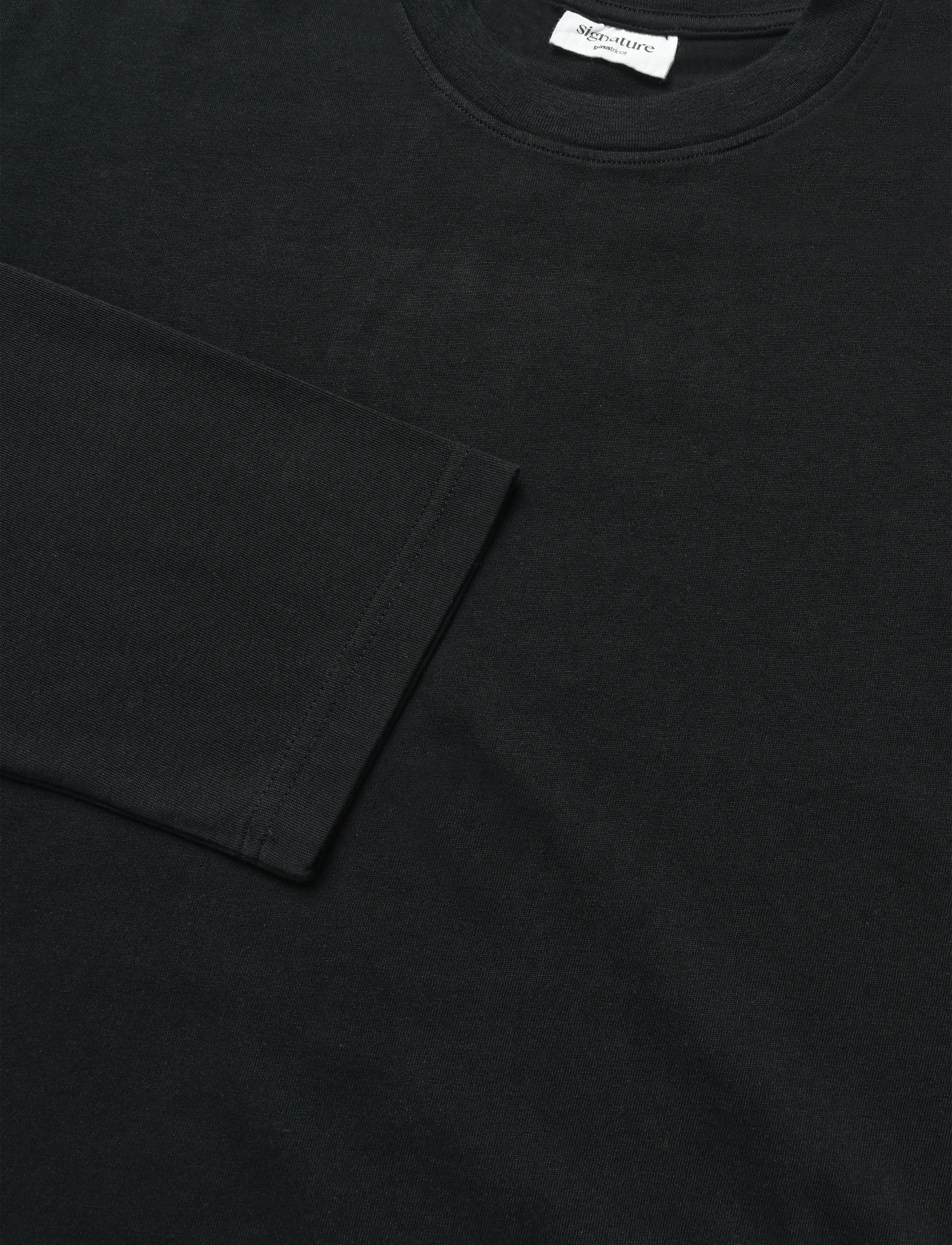 Gina Tricot - Loose fit long sleeve tee - langærmede toppe - black (9000) - 5