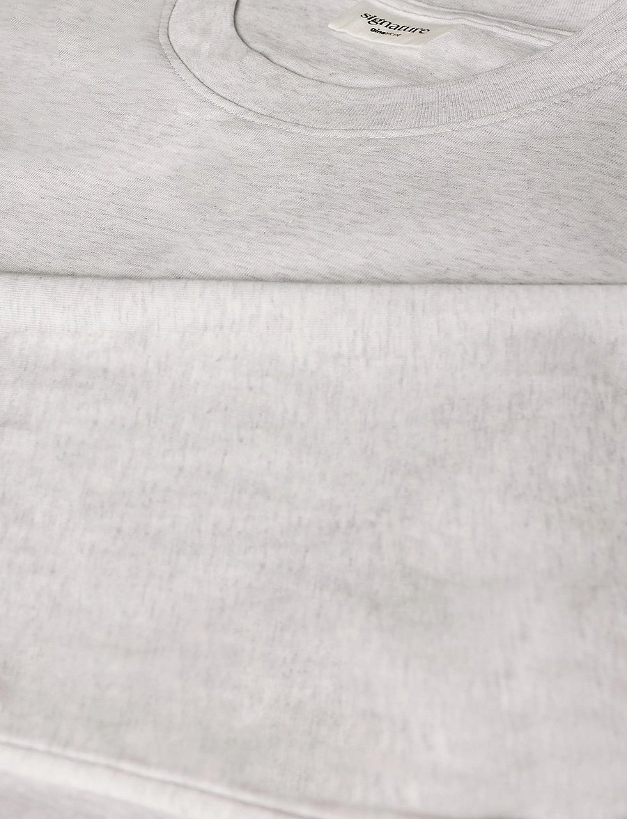 Gina Tricot - Loose fit long sleeve tee - pikkade varrukatega topid - lt grey melange - 5