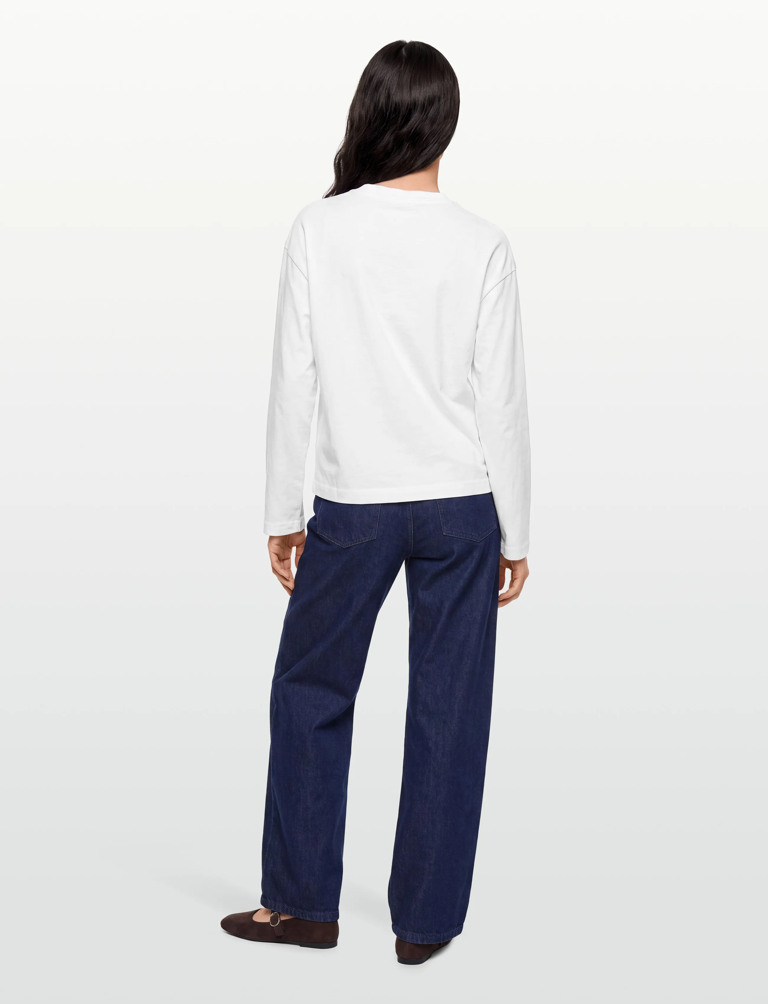 Gina Tricot - Loose fit long sleeve tee - white (1000) - 4