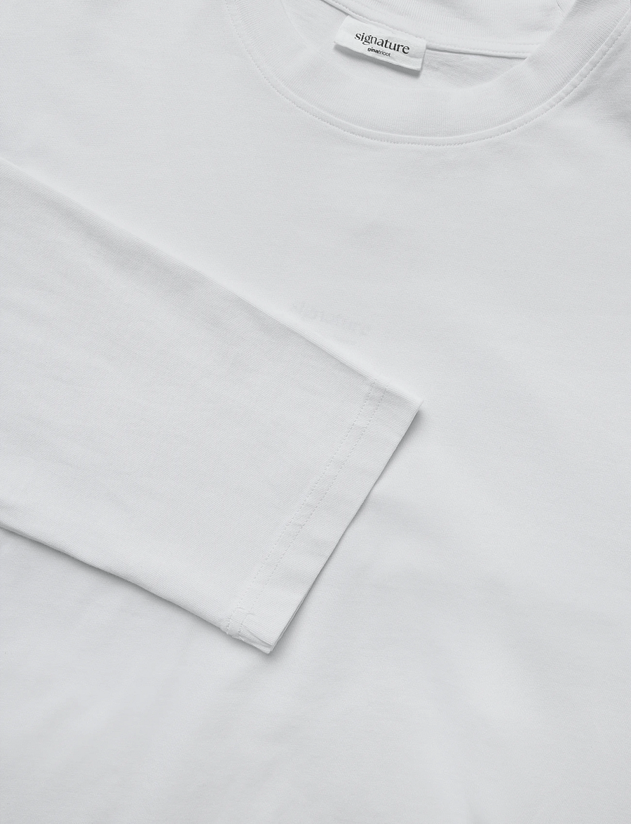Gina Tricot - Loose fit long sleeve tee - langærmede toppe - white (1000) - 5