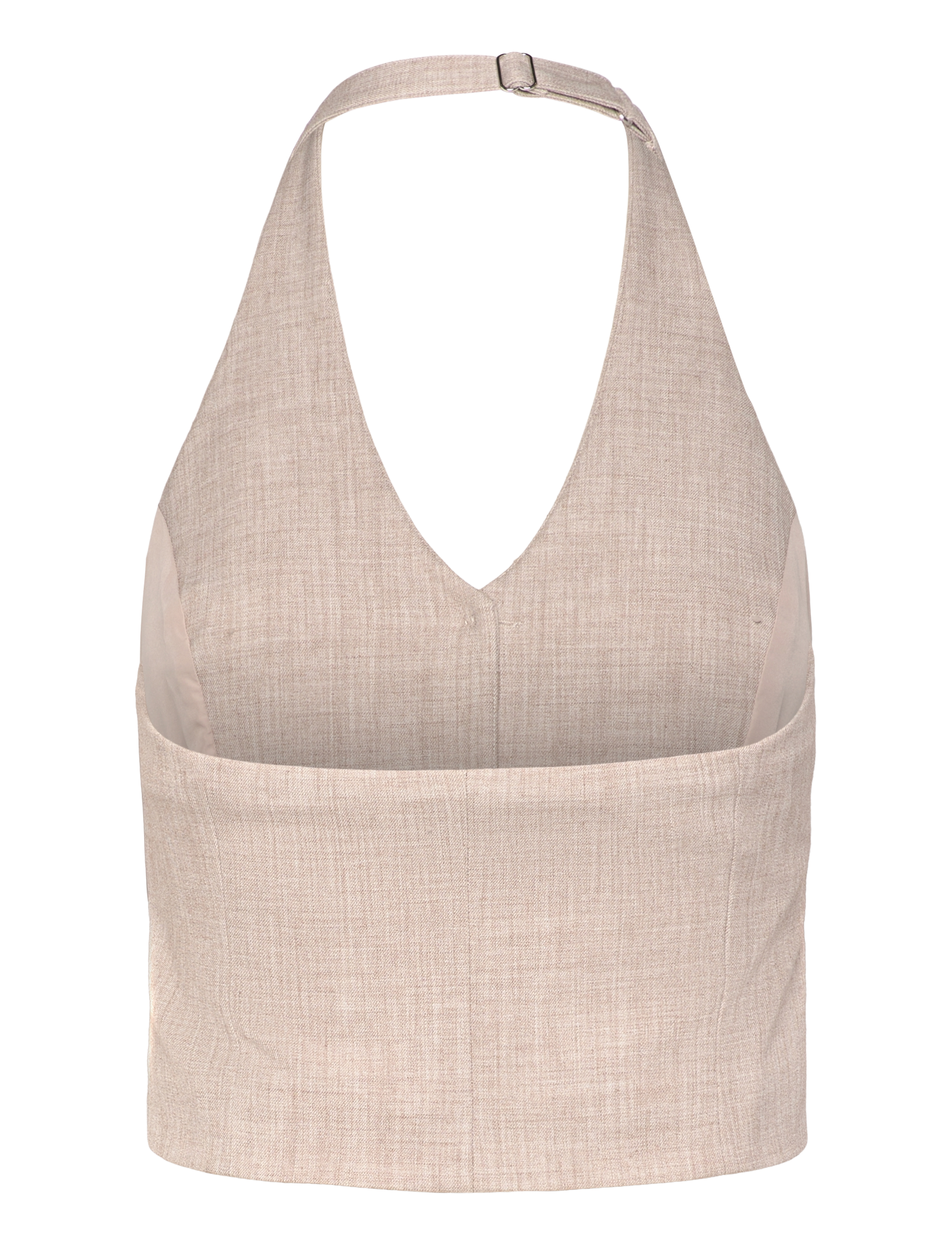 Gina Tricot - Halterneck tailored vest - westen - beige melange (1186) - 1