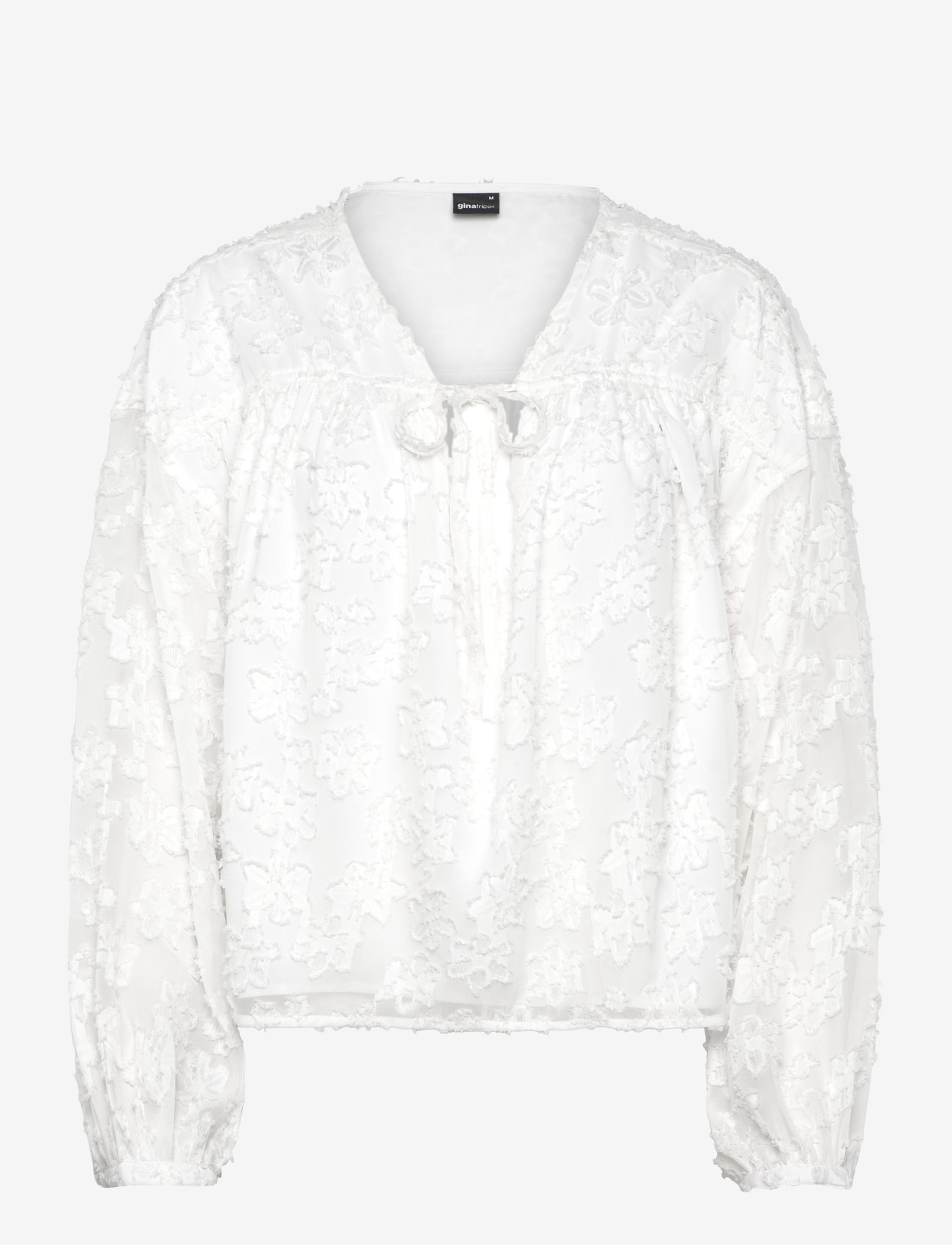 Gina Tricot - Structured blouse - long sleeved blouses - offwhite - 0