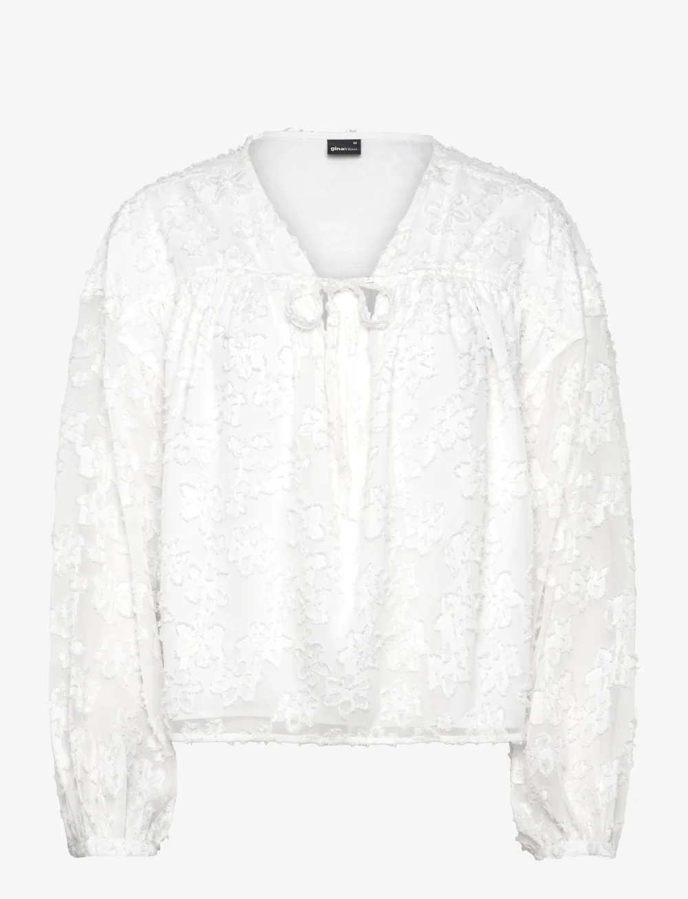 Gina Tricot - Structured blouse - pikkade varrukatega pluusid - offwhite - 0