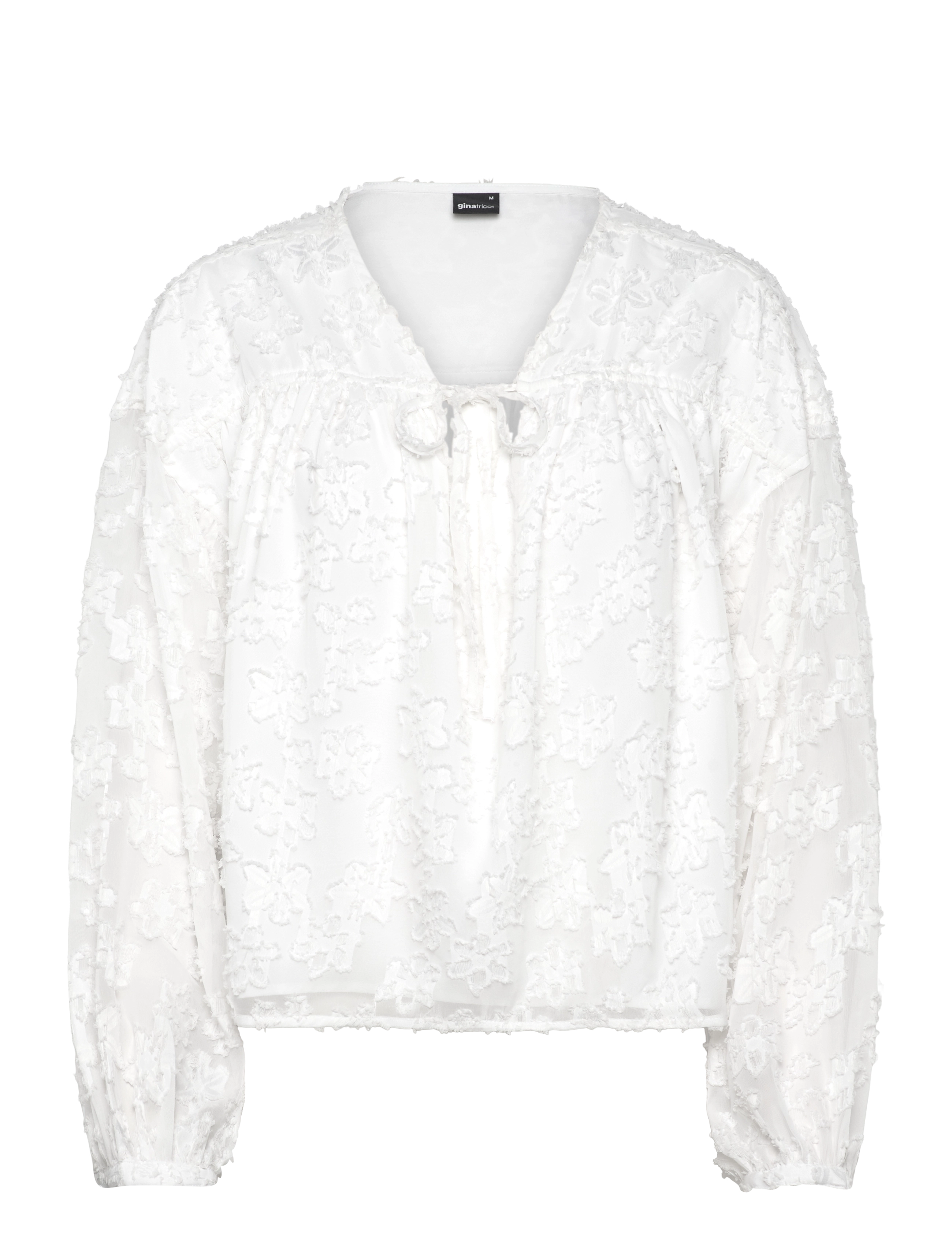 Gina Tricot Structured blouse - Bluser - OFFWHITE / white