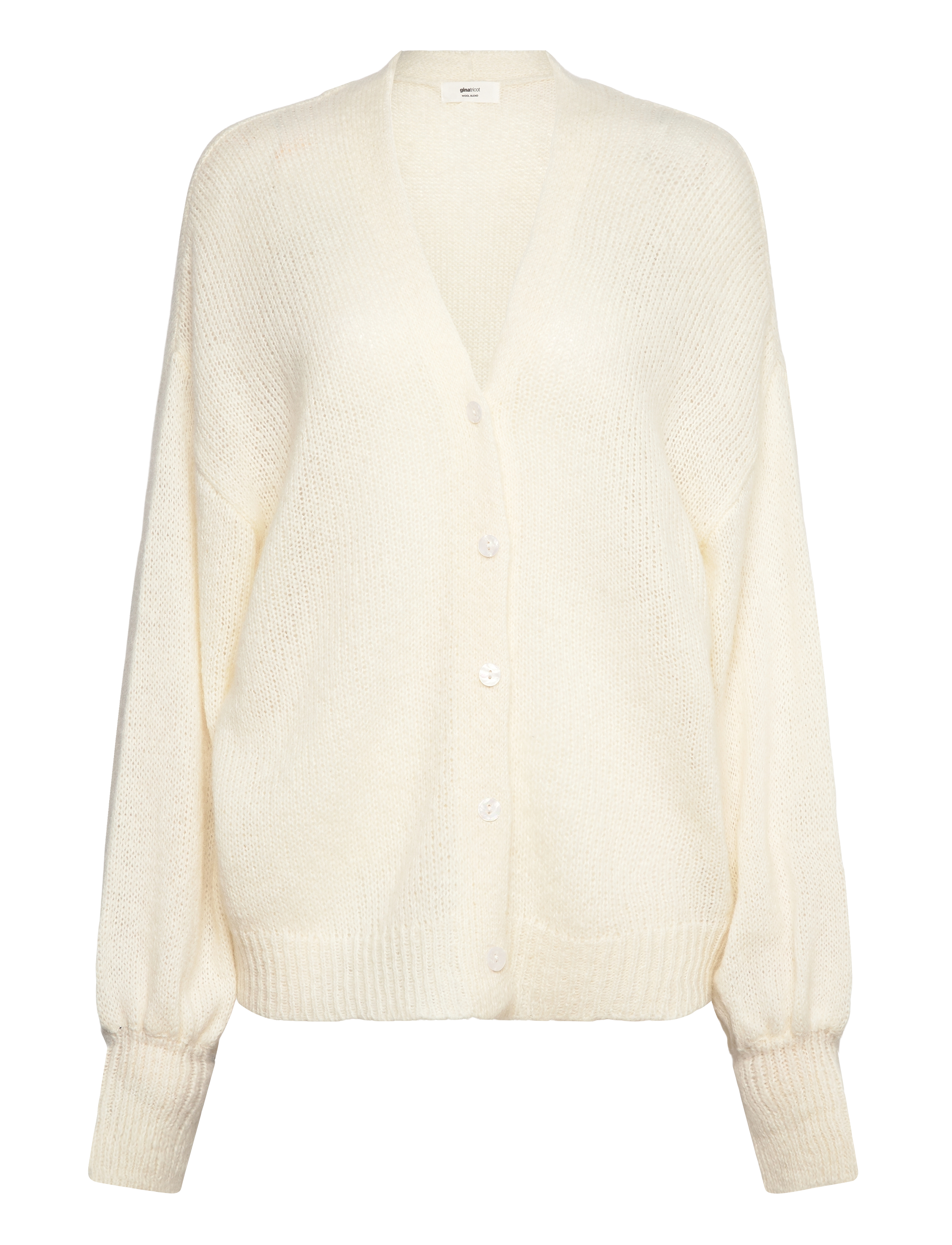 Gina Tricot - Chunky knitted cardigan - cardigans - offwhite (1420) - 1