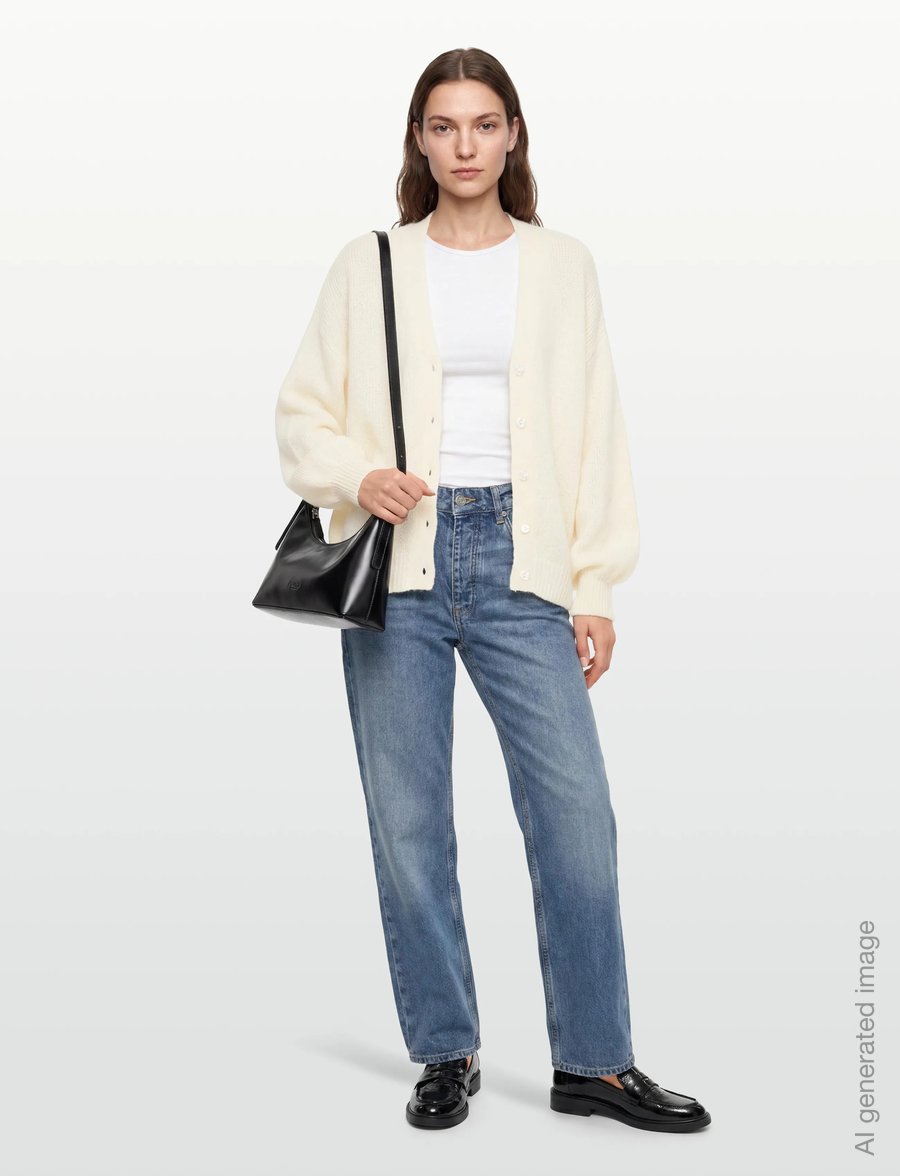 Gina Tricot - Chunky knitted cardigan - cardigans - offwhite (1420) - 0