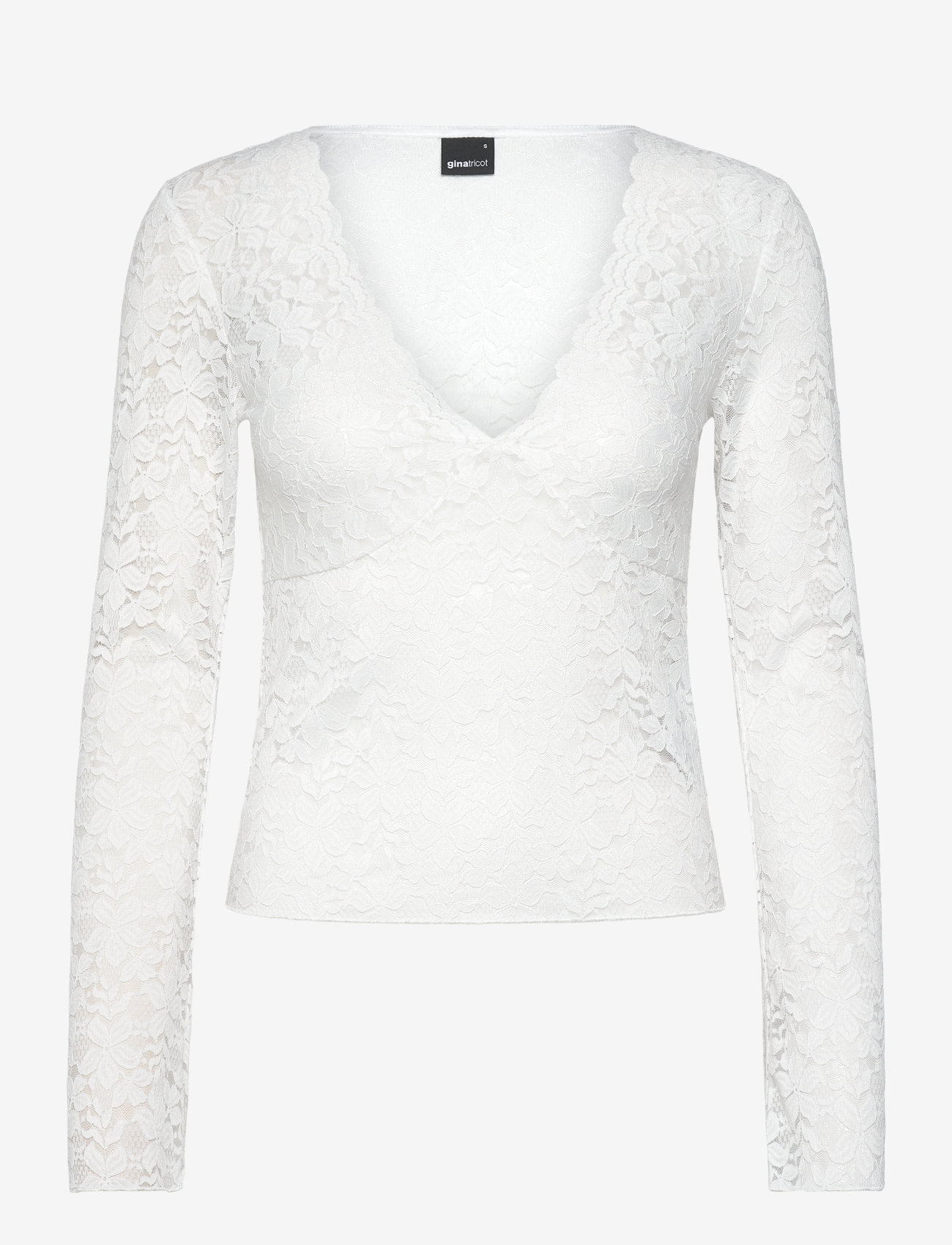 Gina Tricot - Lace top - offwhite - 0