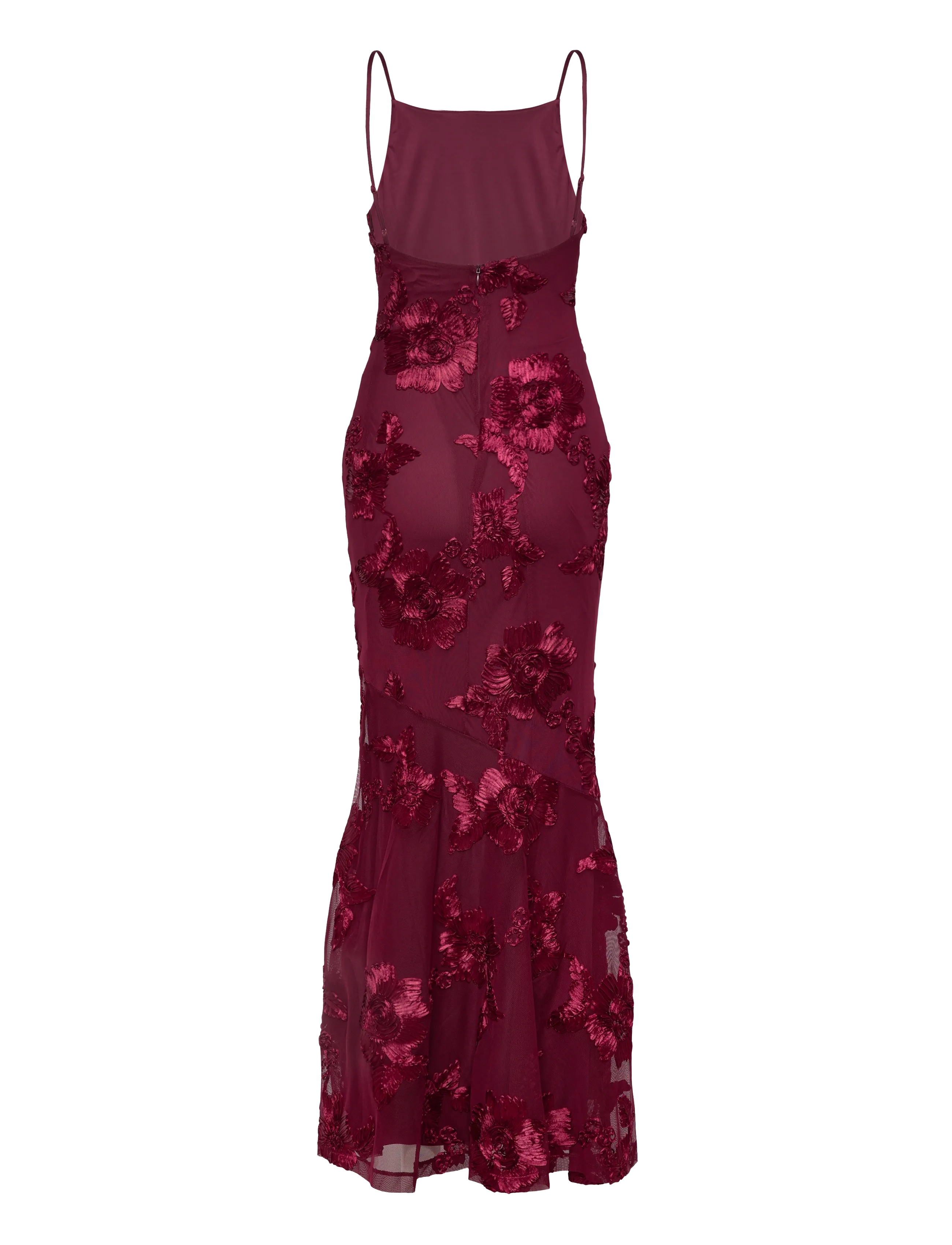 Gina Tricot - Embroidery dress - kotelomekot - burgundy (4670) - 1
