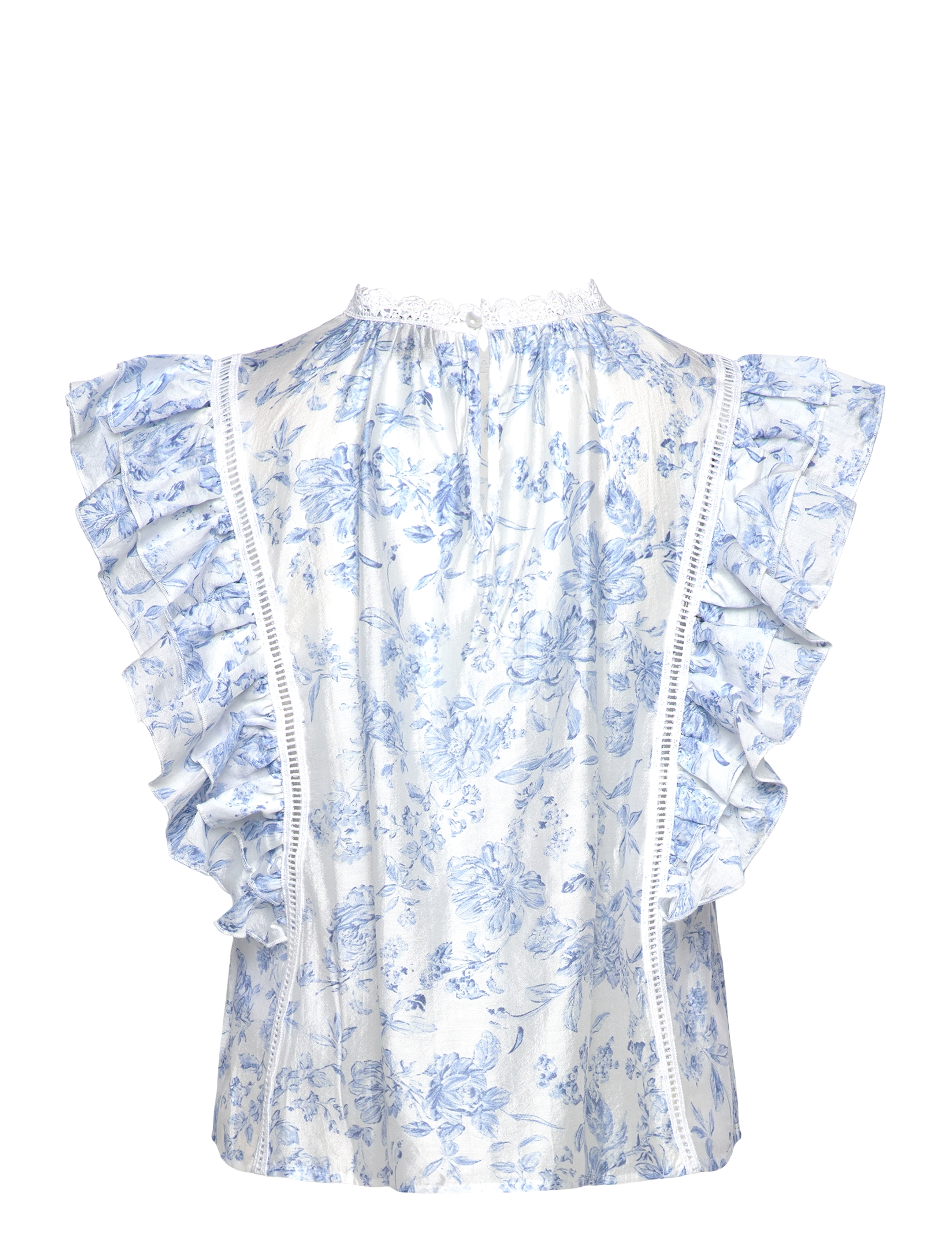 Gina Tricot - Mini boho frill top - flower aop (2058) - 1