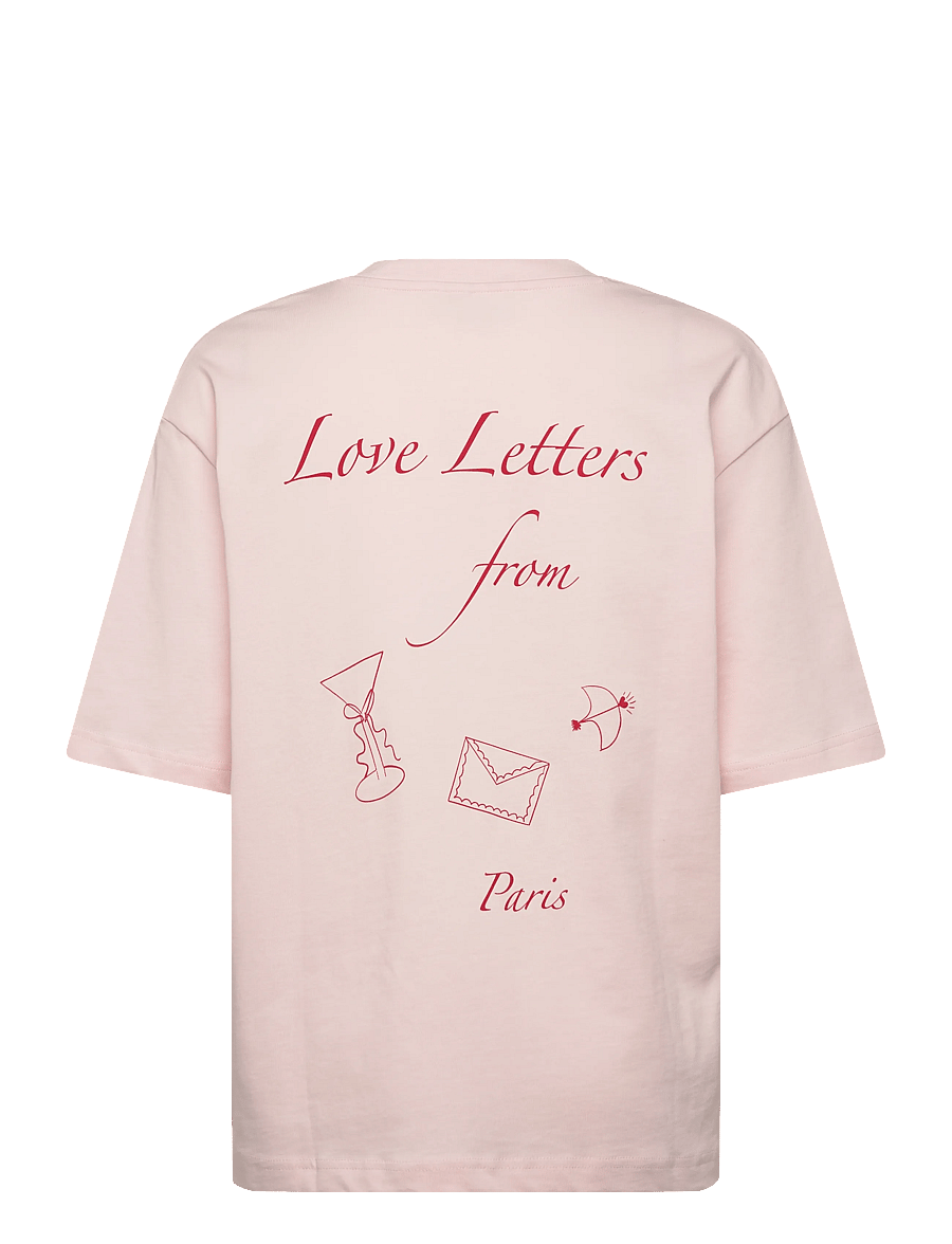 Gina Tricot - Printed oversized tee - t-särgid - love letter - 2