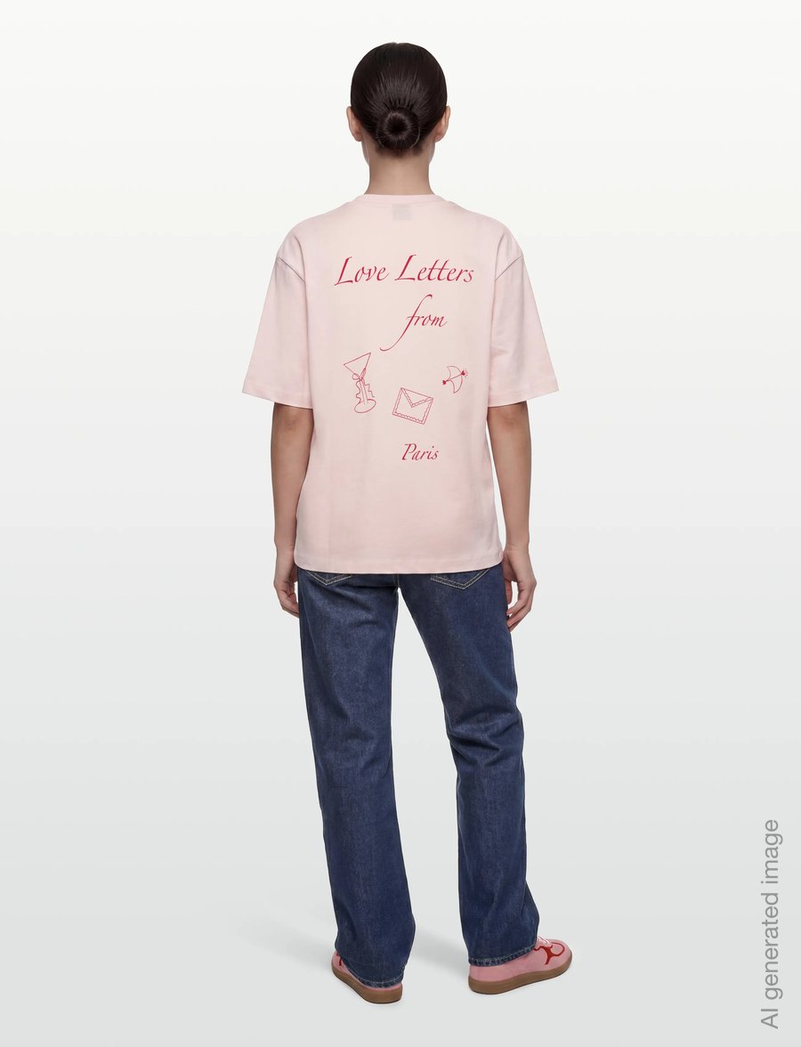 Gina Tricot - Printed oversized tee - t-särgid - love letter - 4