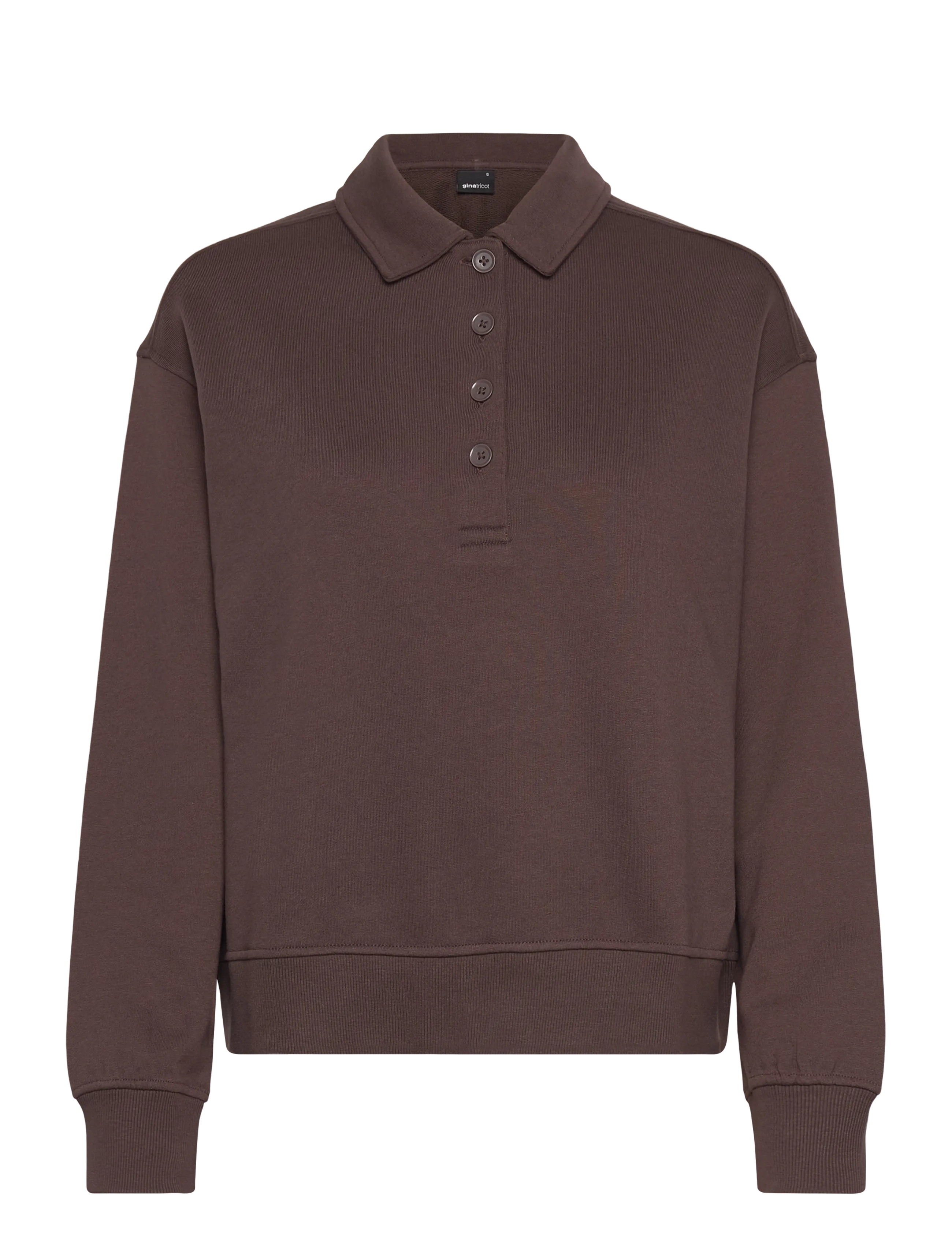 Gina Tricot Collar sweater - Pusad ja dressipluusid - SEAL BROWN (7083) / brown
