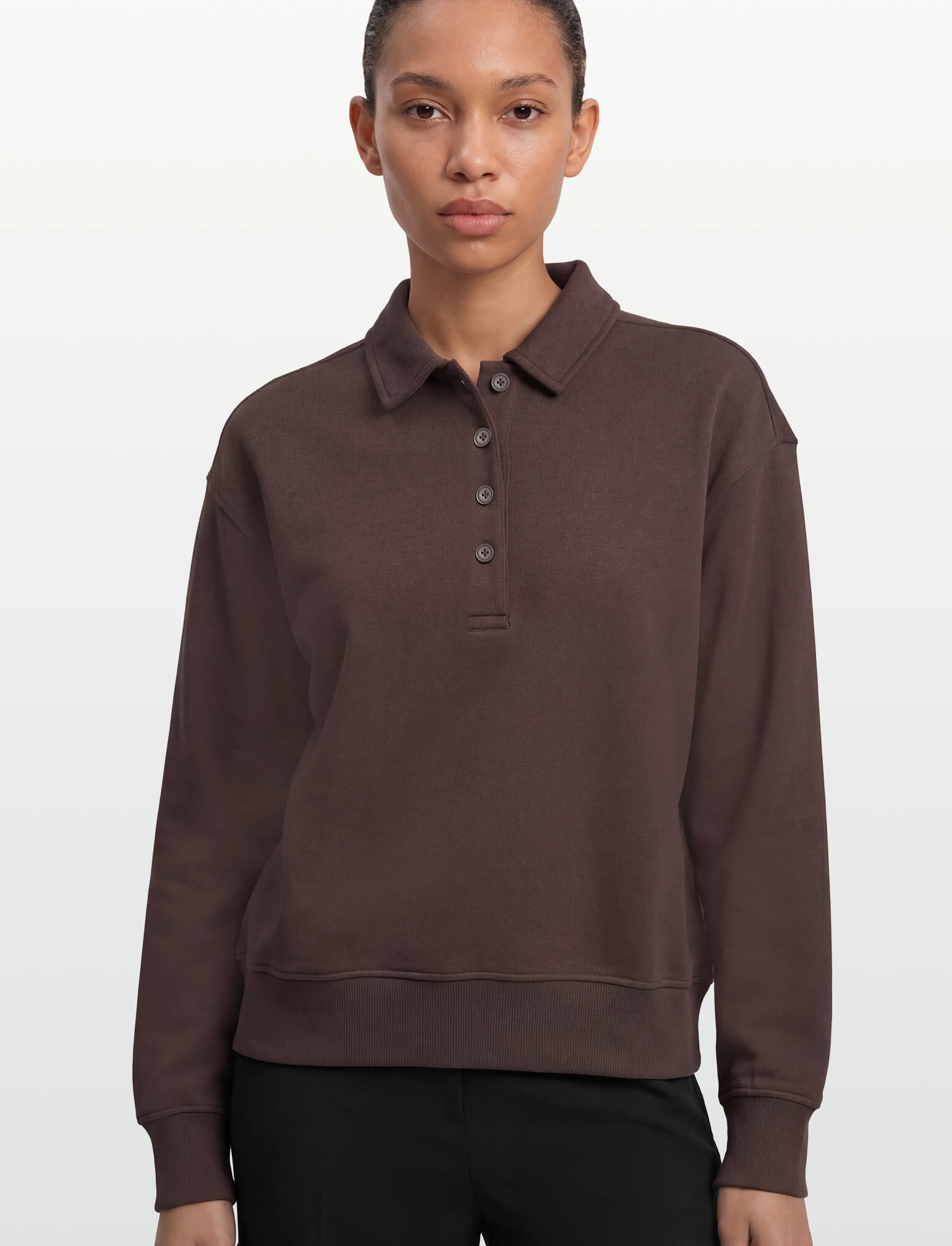 Gina Tricot - Collar sweater - modetrender - seal brown (7083) - 3