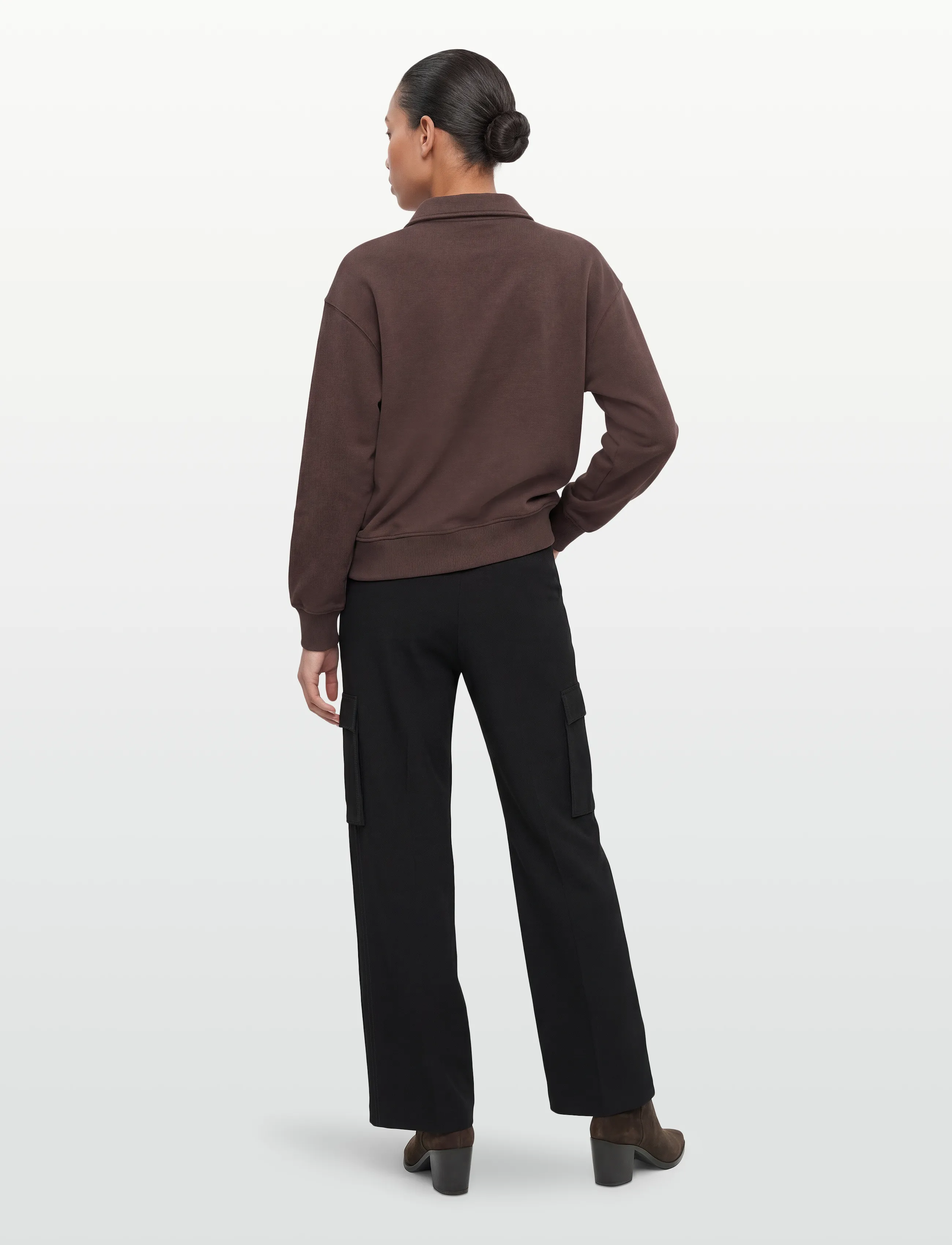 Gina Tricot - Collar sweater - sweatshirts - seal brown (7083) - 4