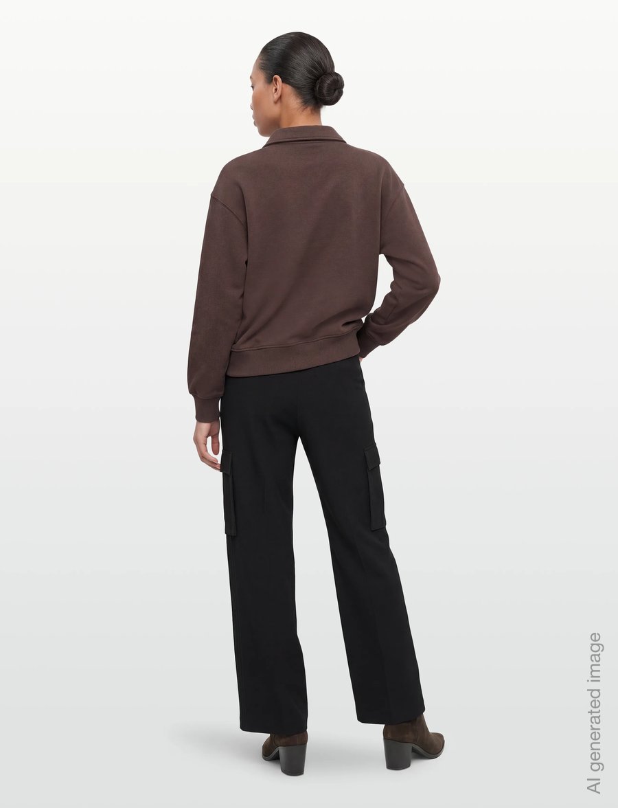 Gina Tricot - Collar sweater - polosärgid - seal brown (7083) - 4