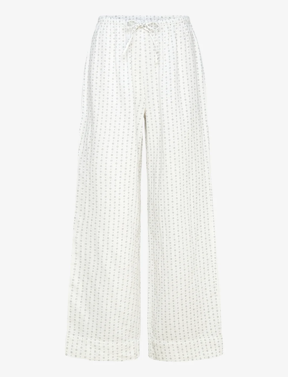 Gina Tricot - Gauze homewear trousers - pidžaamapüksid - white/grey (1153) - 0