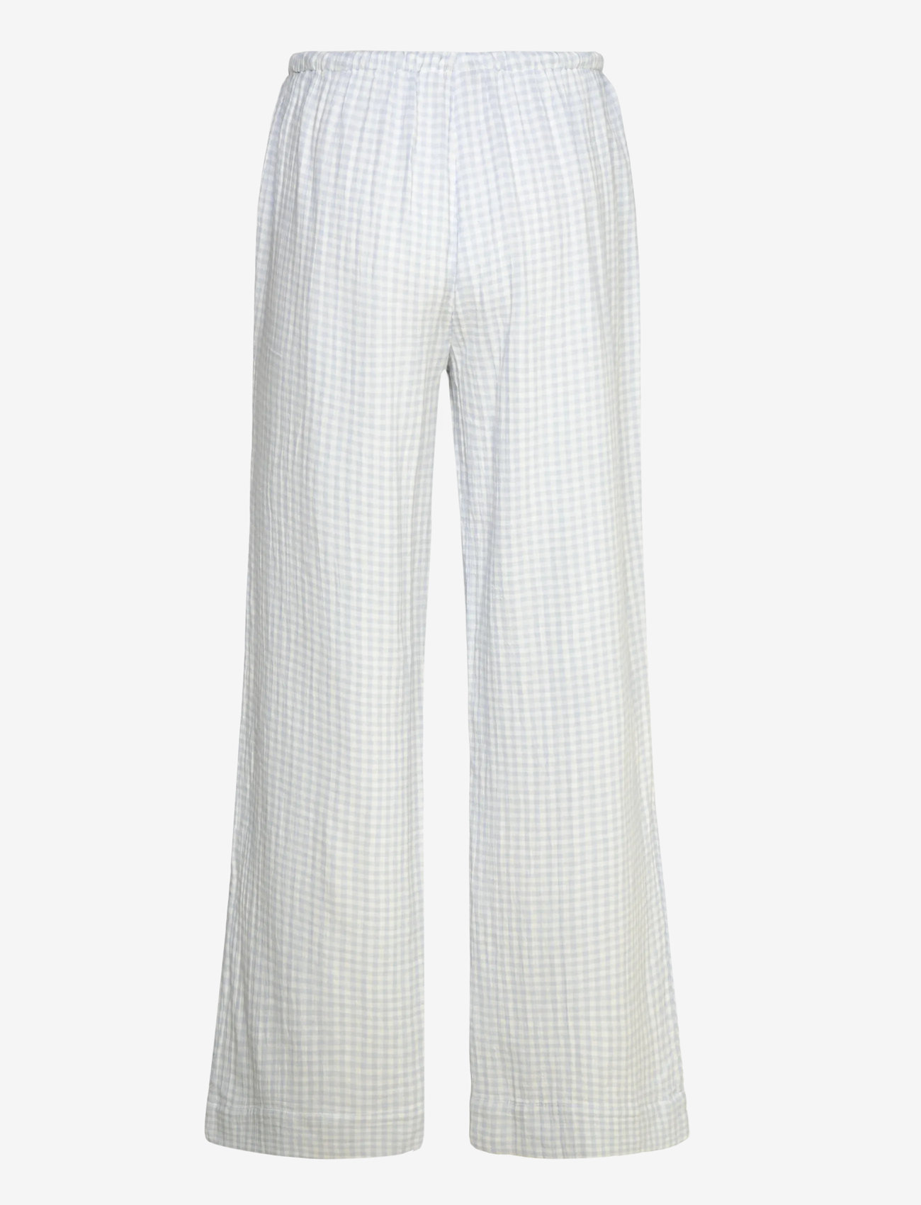 Gina Tricot - Gingham gauze homewear trousers - pidžaamapüksid - blue check - 1