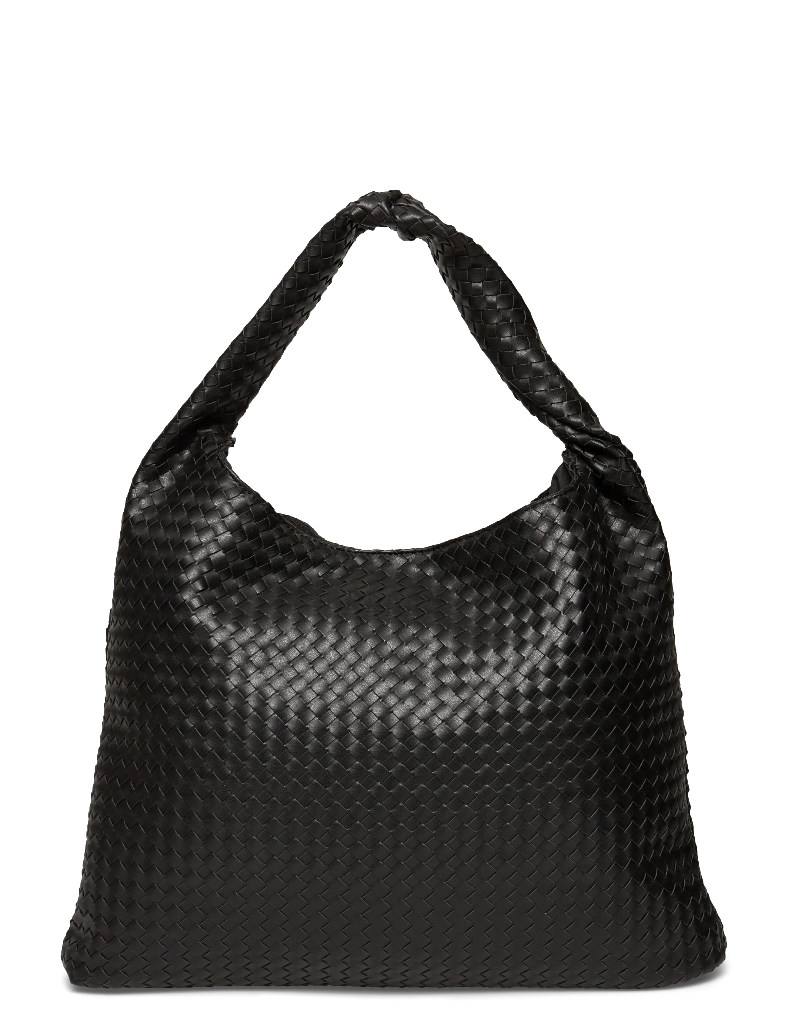 Gina Tricot Braided Large Bag, Kvinder, Flettet Hobo Taske, Sort, Str: ONE SIZE