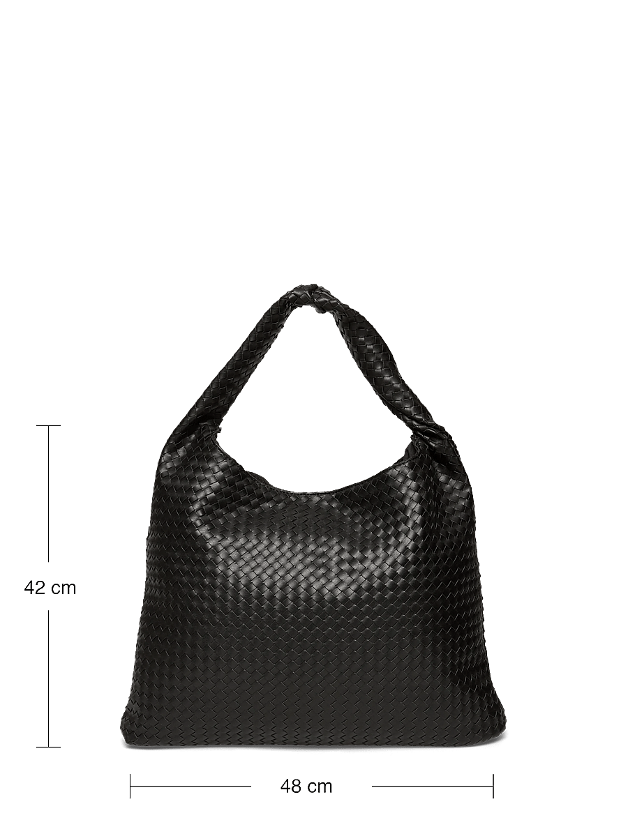 Gina Tricot - Braided large bag - totes - black (9000) - 3