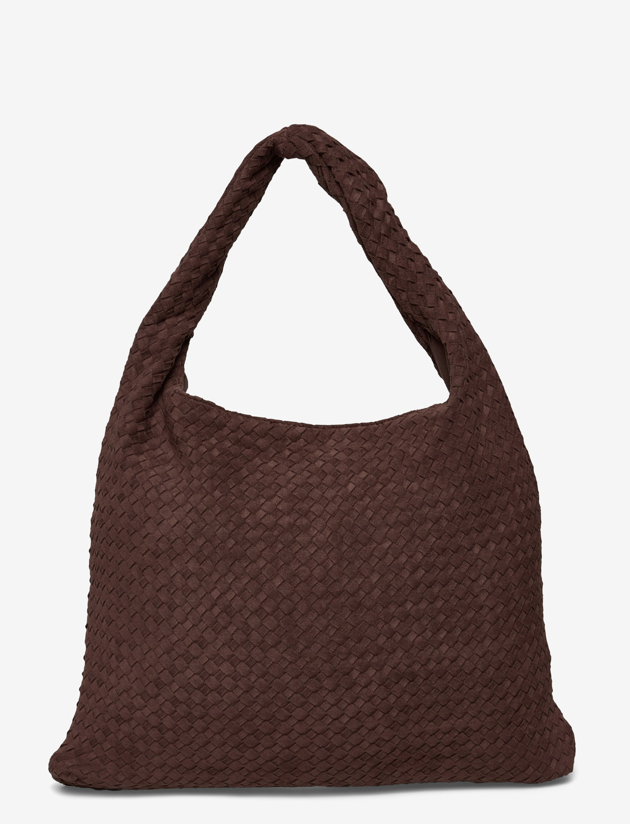 Gina Tricot - Braided large bag - pirkinių krepšiai - dark brown (7180) - 1