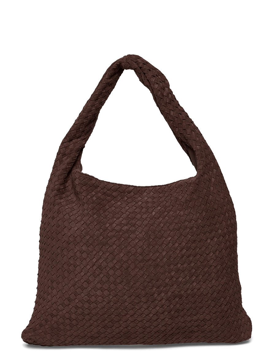 Gina Tricot - Braided large bag - totes - dark brown (7180) - 1