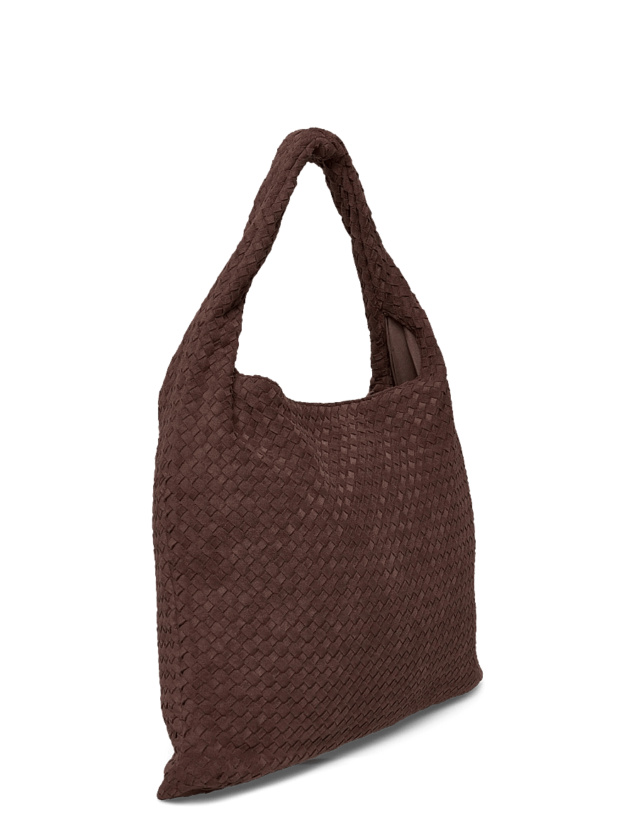 Gina Tricot - Braided large bag - totes - dark brown (7180) - 2