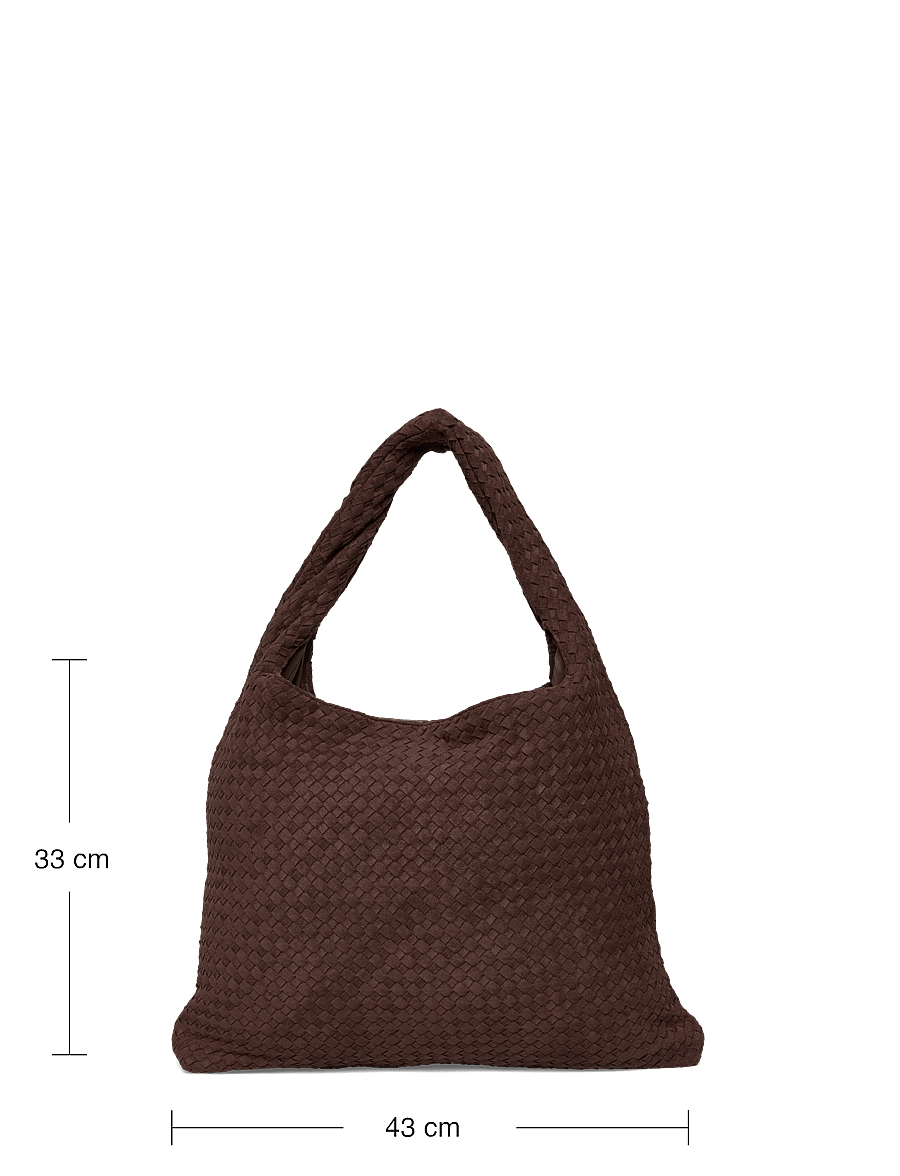 Gina Tricot - Braided large bag - totes - dark brown (7180) - 3