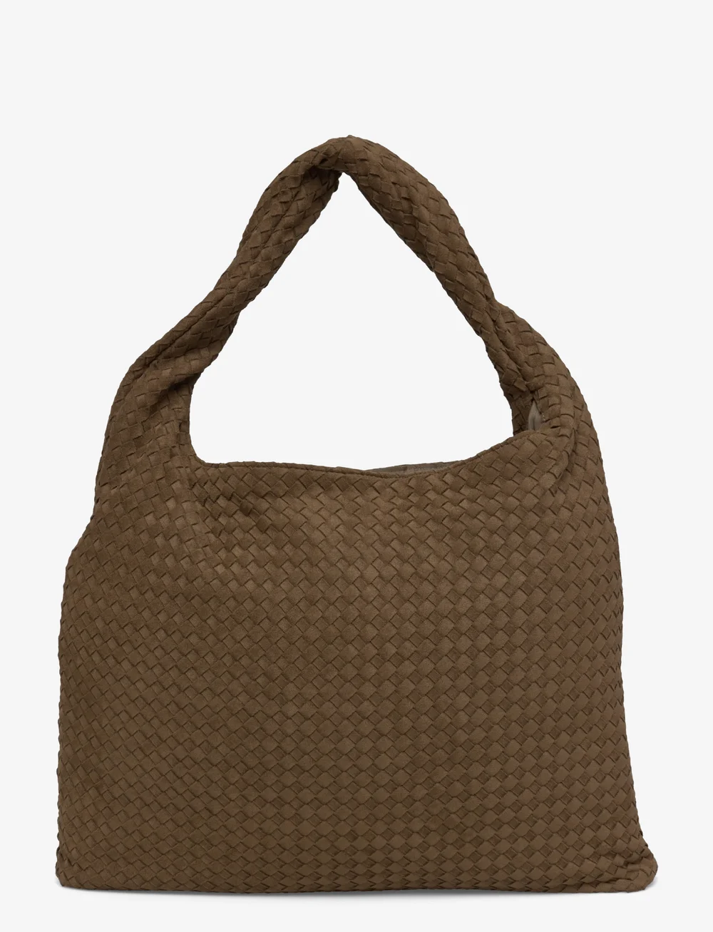 Gina Tricot - Braided large bag - speciella tillfällen - khaki green (6074) - 0