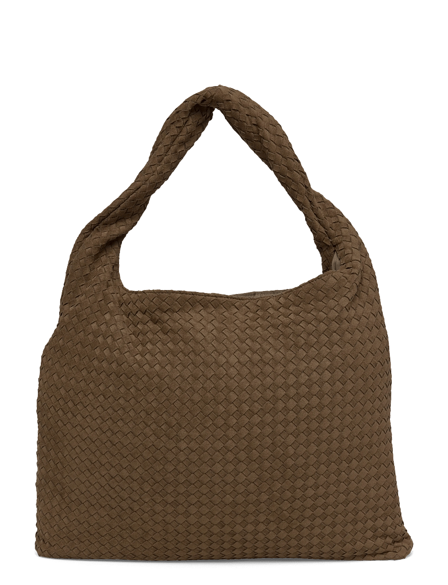 Gina Tricot - Braided large bag - totes - khaki green (6074) - 0