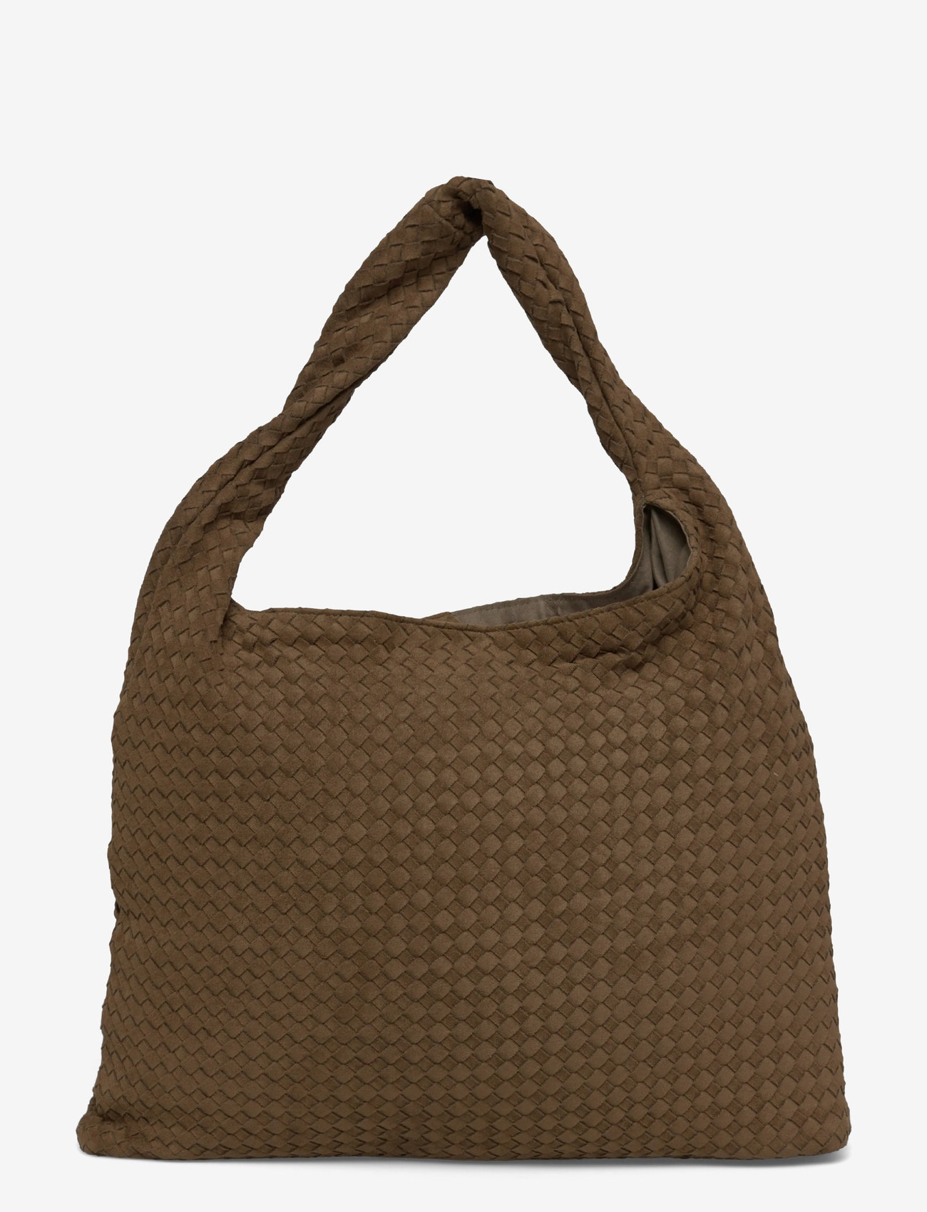 Gina Tricot - Braided large bag - tote bags - khaki green (6074) - 1