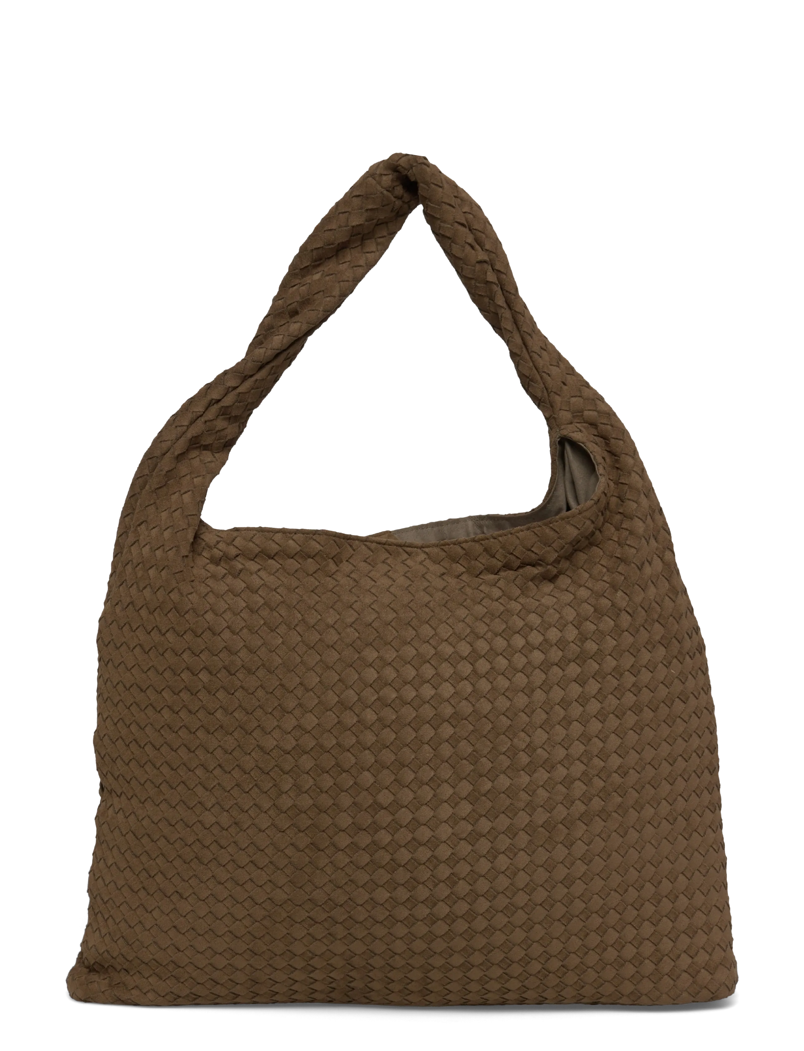 Gina Tricot - Braided large bag - tote bags - khaki green (6074) - 1