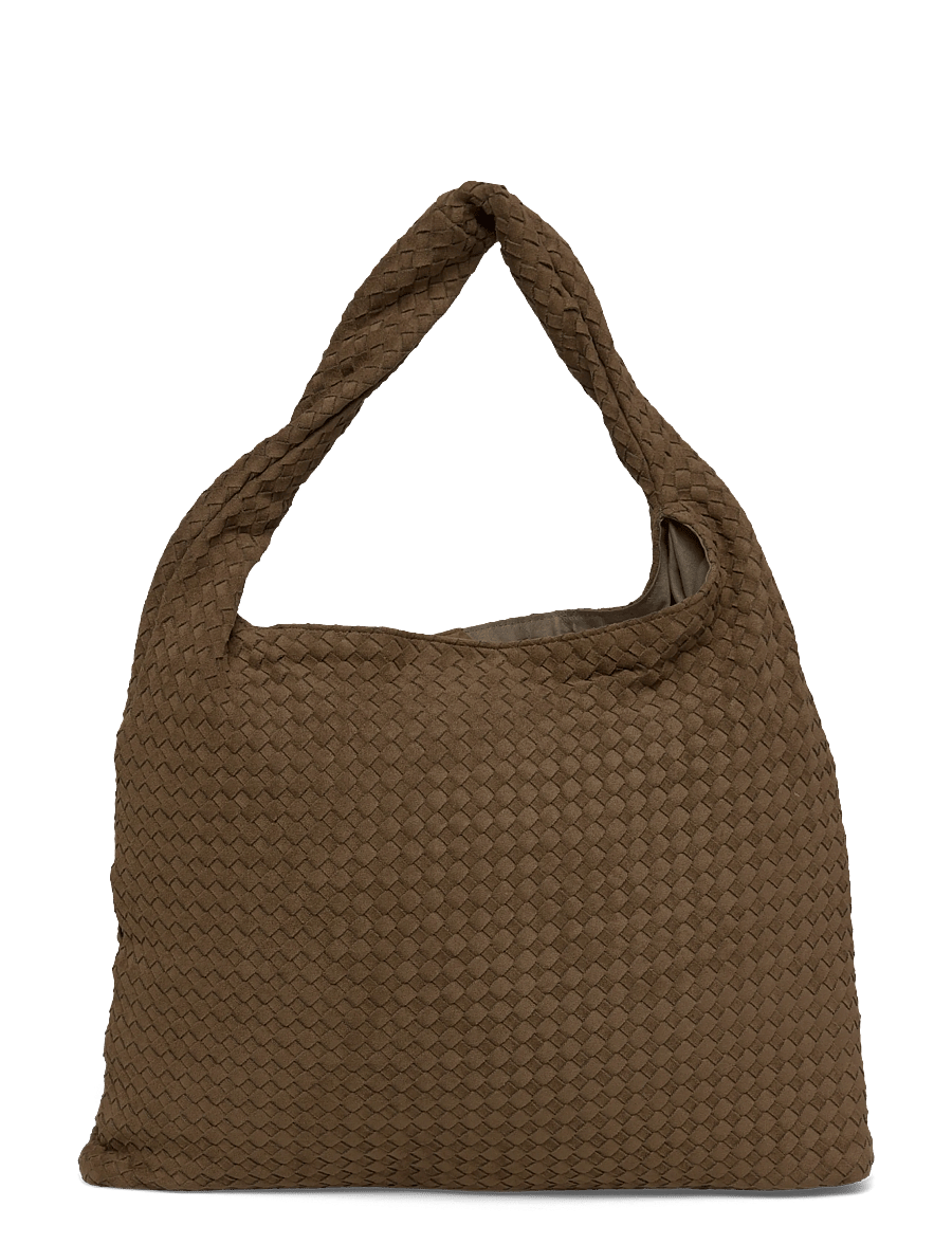 Gina Tricot - Braided large bag - totes - khaki green (6074) - 1