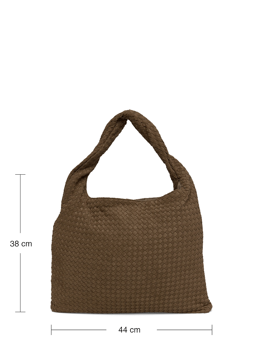 Gina Tricot - Braided large bag - totes - khaki green (6074) - 3