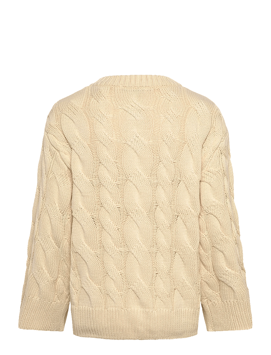 Gina Tricot - Chunky knitted cable cardigan - almond milk (7059) - 2