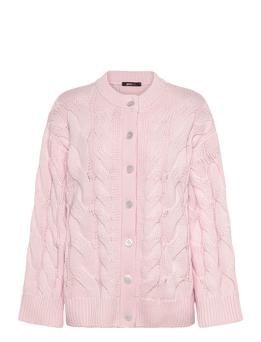 Gina Tricot - Chunky knitted cable cardigan - kardiganid - ballet slipper (3119) - 0