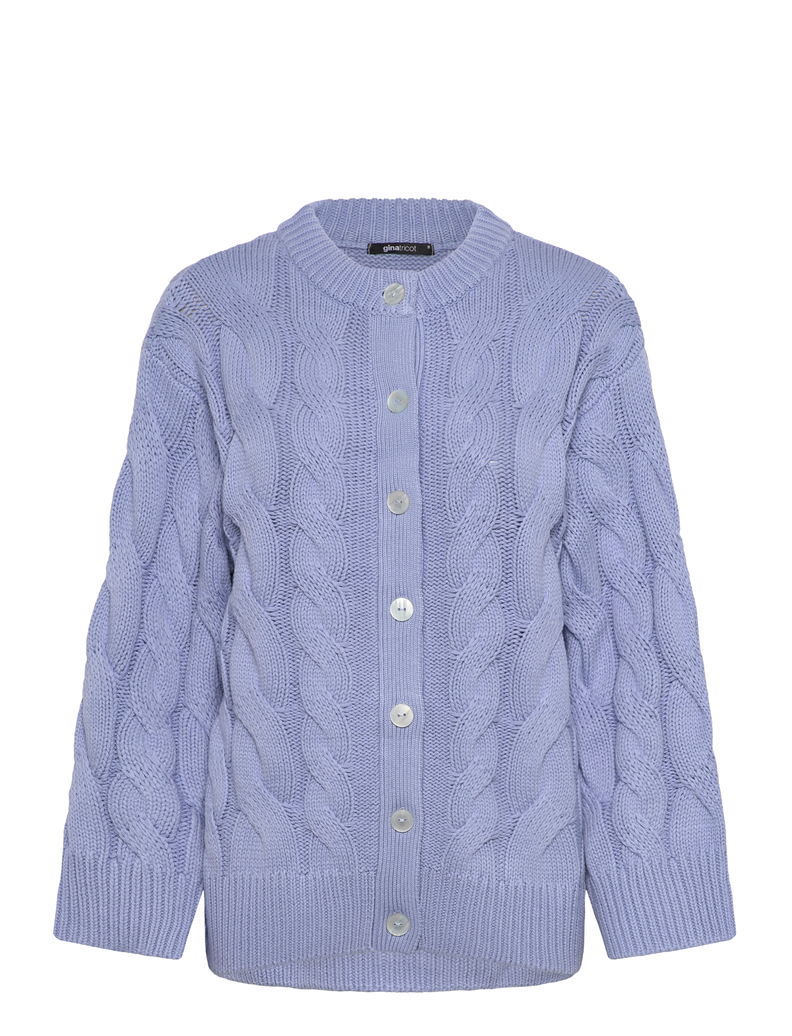 Gina Tricot Chunky knitted cable cardigan - Everyday Style - BRUNNERA BLUE (5435) / blue