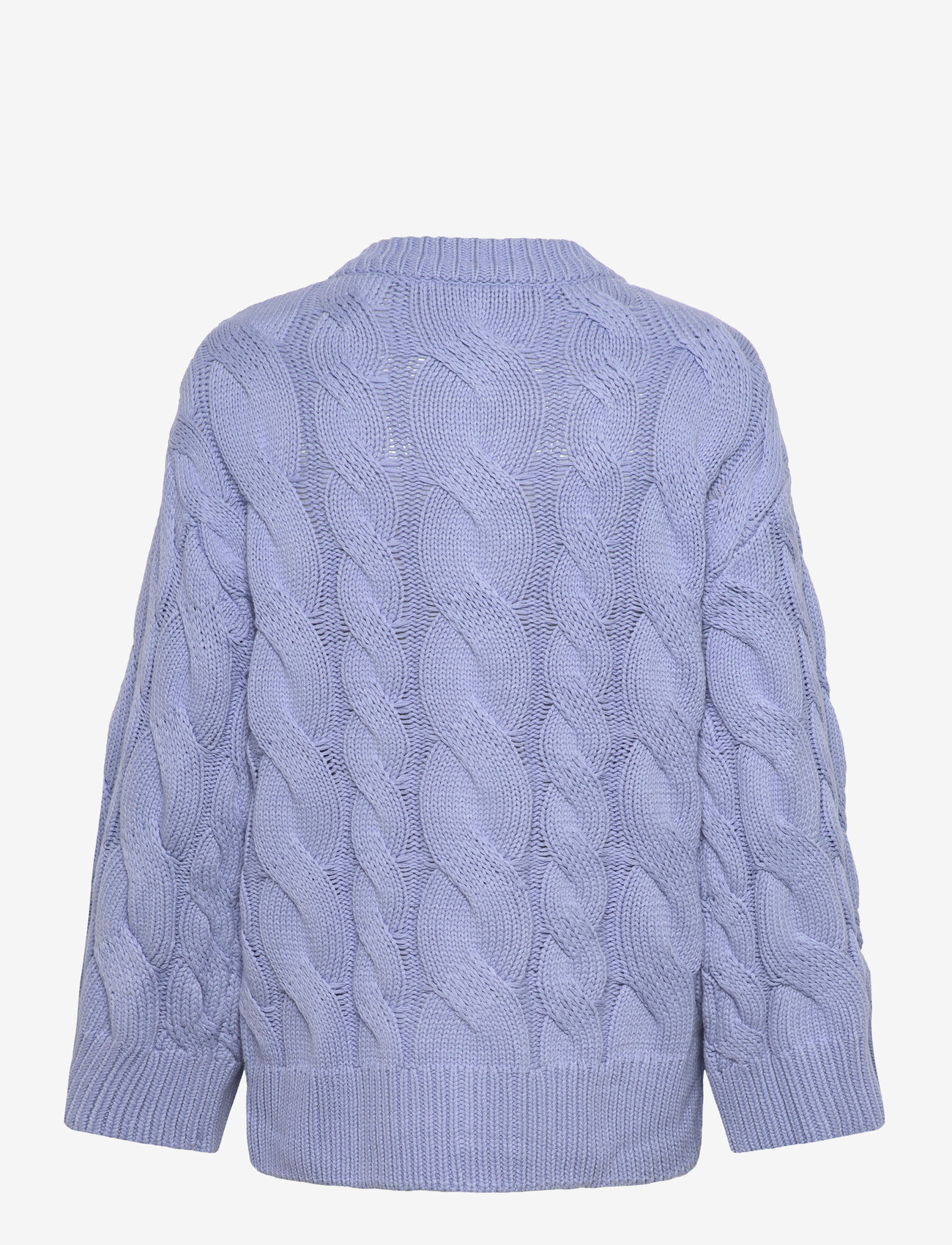 Gina Tricot - Chunky knitted cable cardigan - cardigans - brunnera blue (5435) - 1