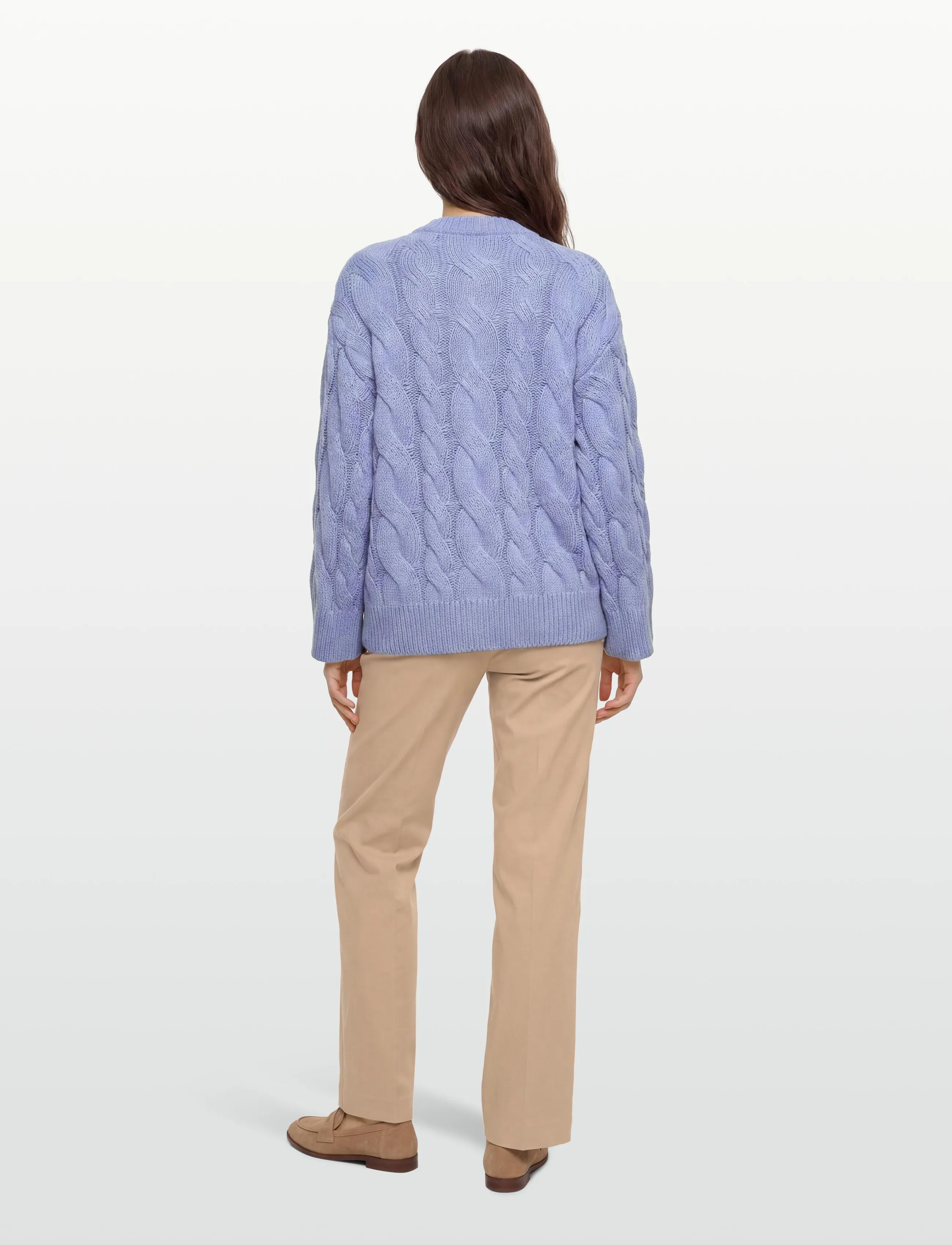 Gina Tricot - Chunky knitted cable cardigan - koftor - brunnera blue (5435) - 4