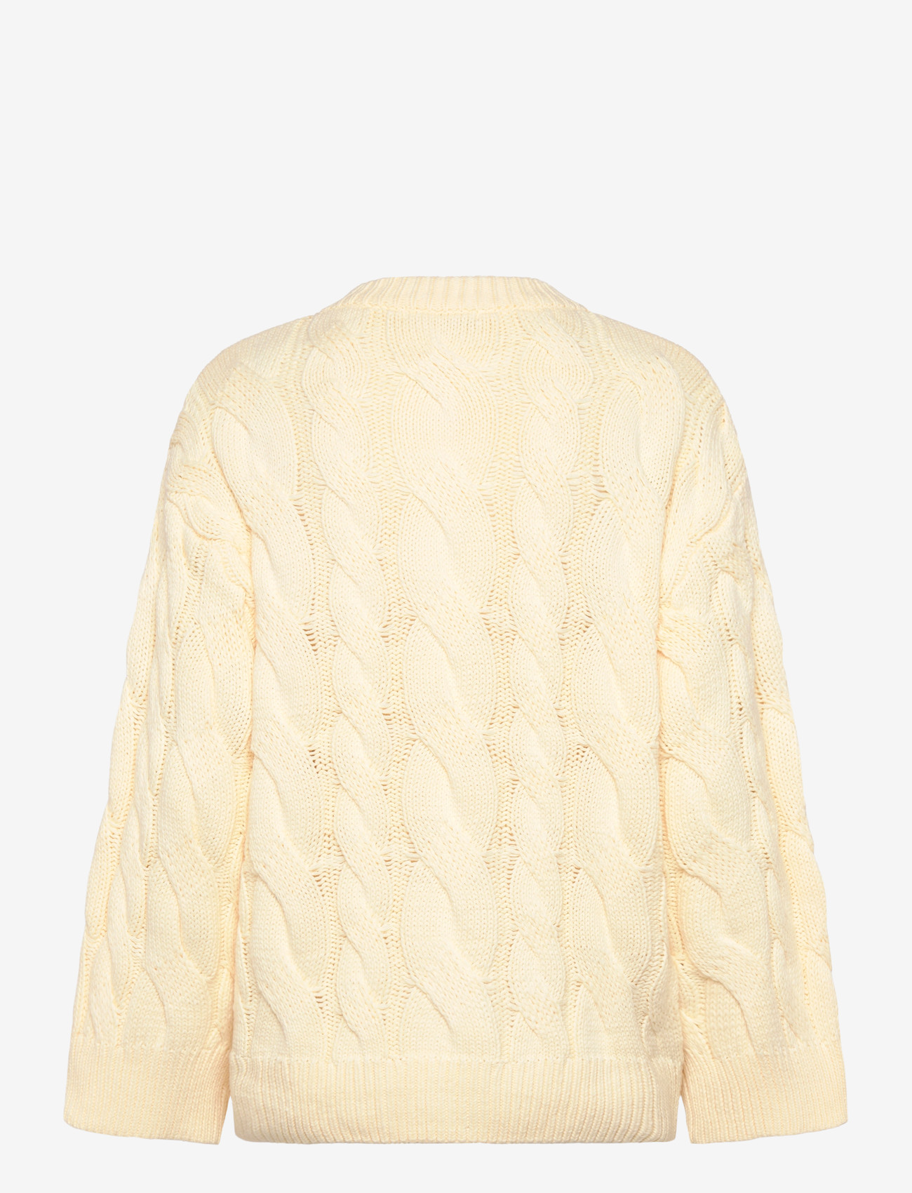Gina Tricot - Chunky knitted cable cardigan - cardigans - vanilla yellow (2011) - 1