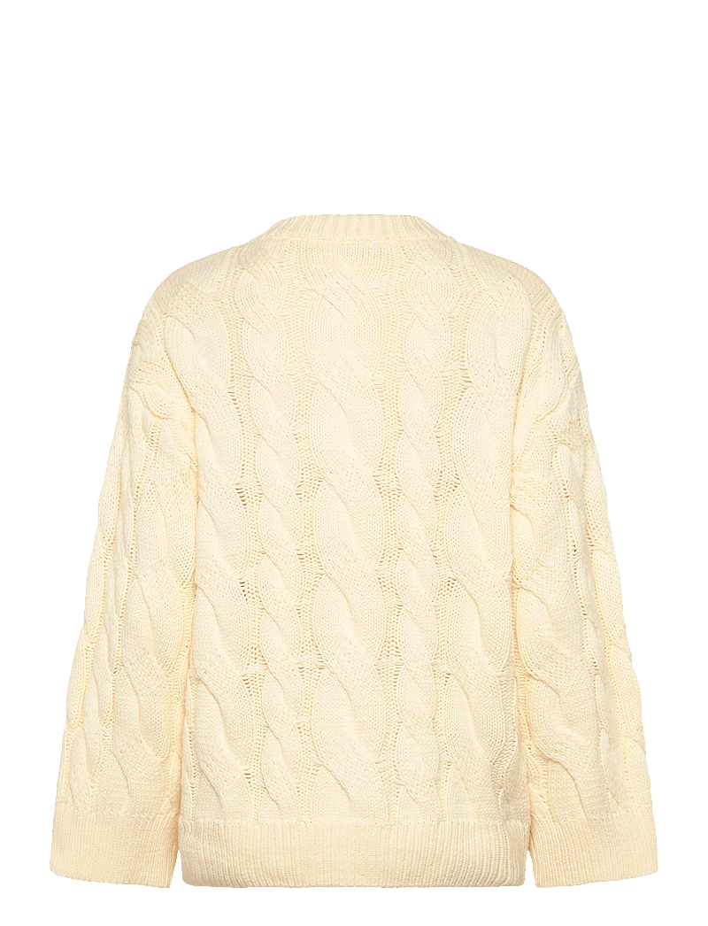 Gina Tricot - Chunky knitted cable cardigan - cardigans - vanilla yellow (2011) - 1