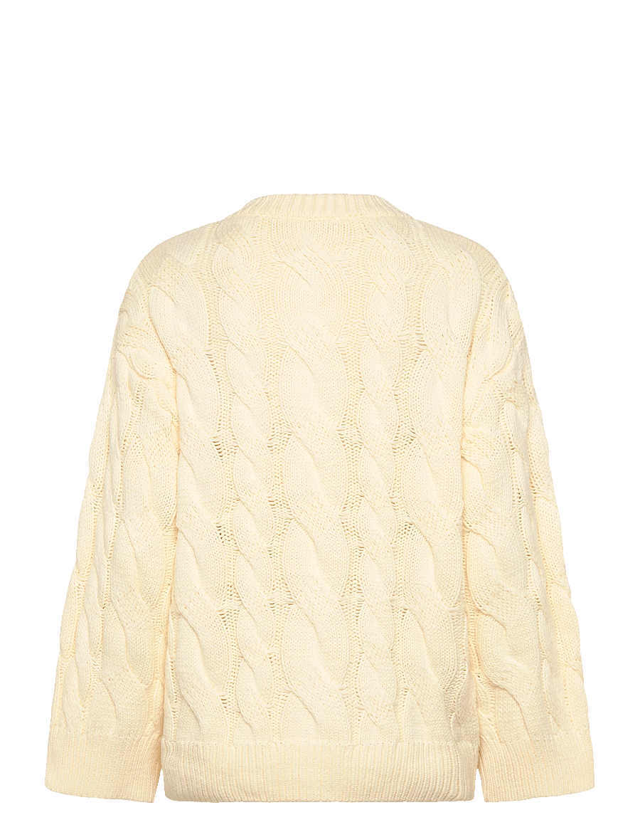 Gina Tricot - Chunky knitted cable cardigan - vanilla yellow (2011) - 1