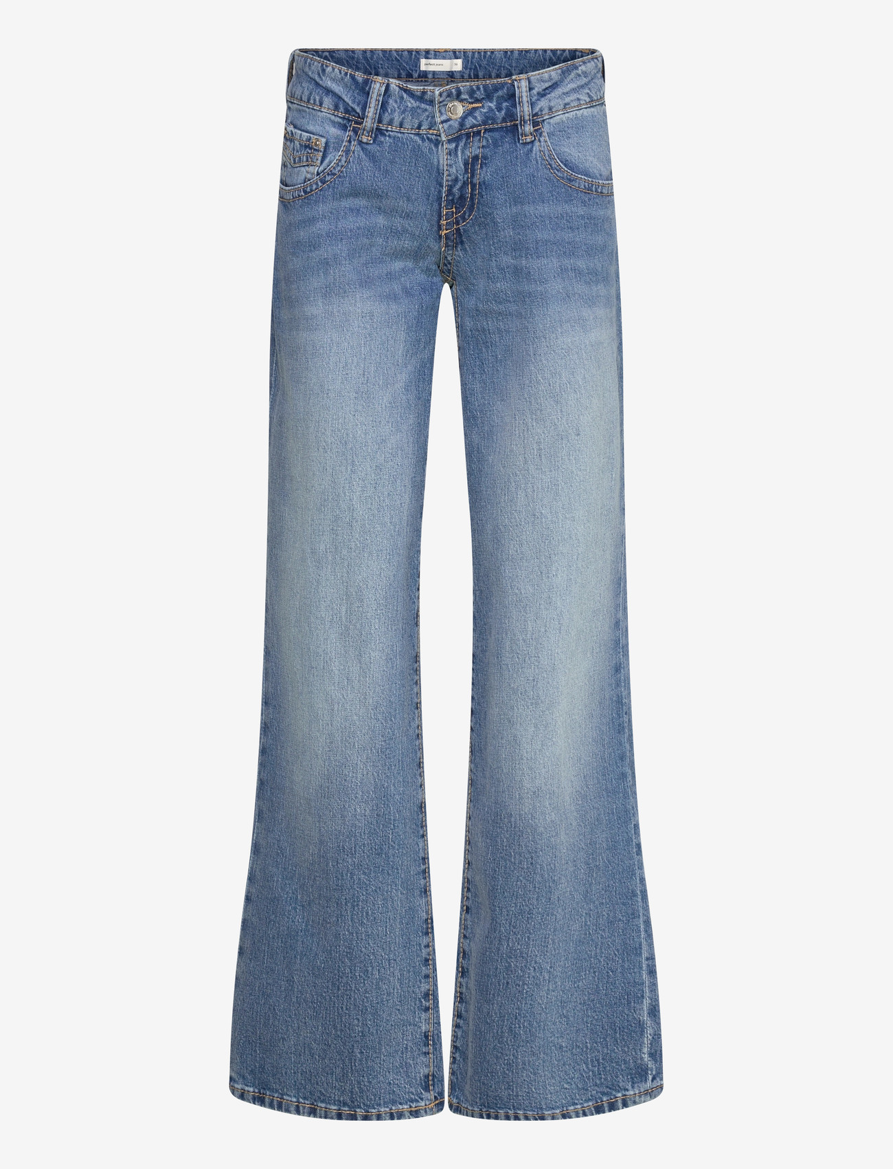 Gina Tricot - Ultra low wide jeans - vida jeans - blue - 0