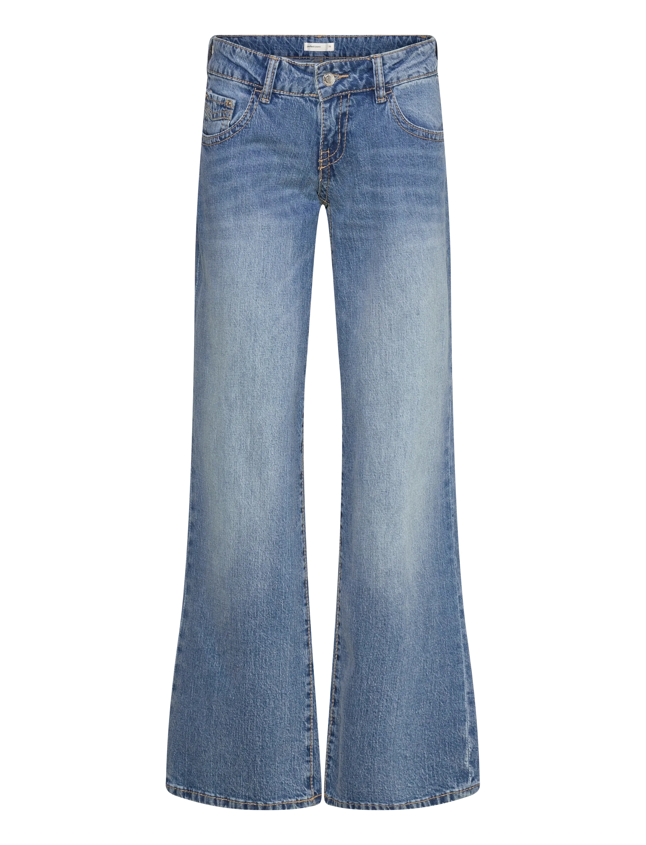 Ultra low wide jeans - BLUE