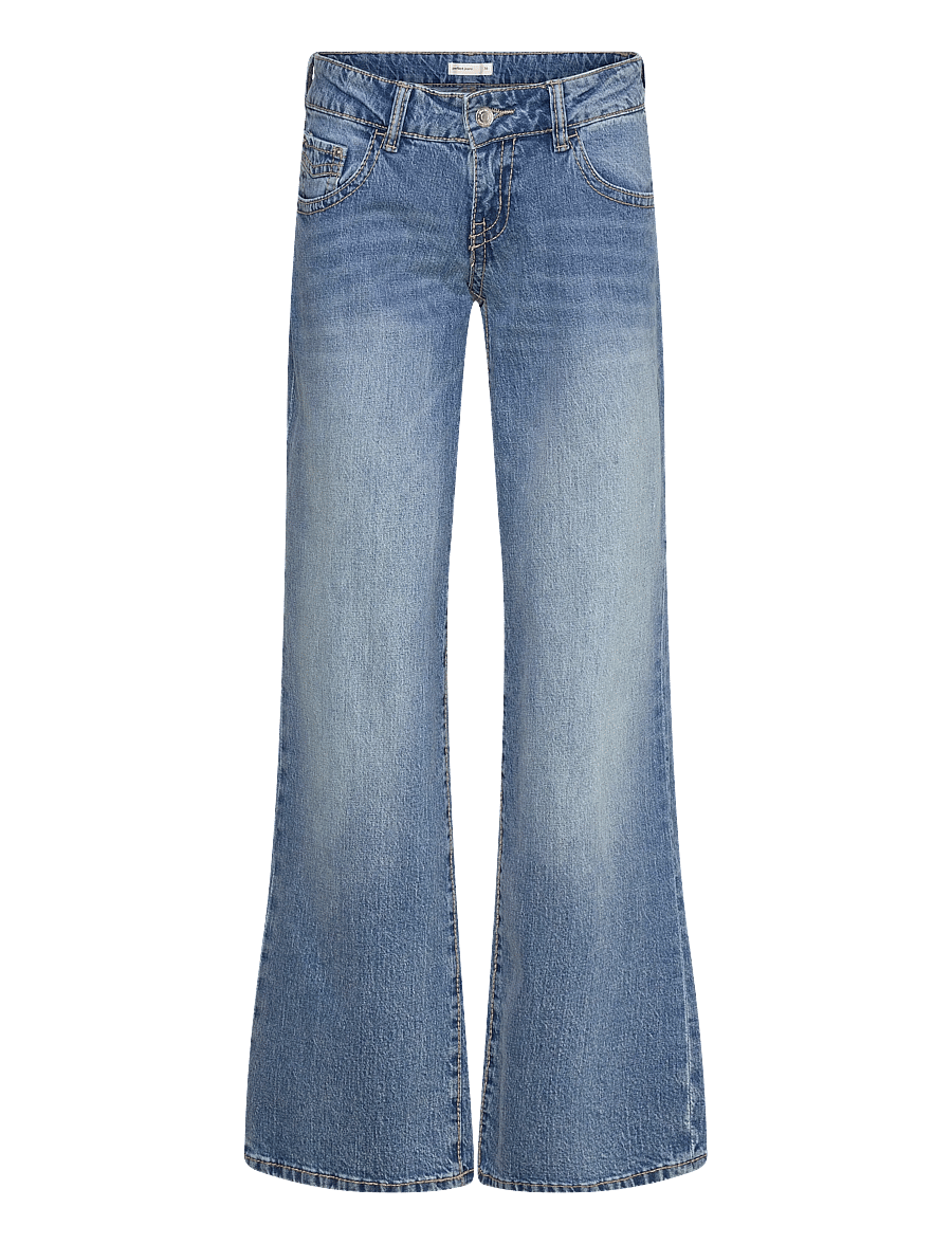 Gina Tricot - Ultra low wide jeans - hosen mit weitem bein - blue - 1