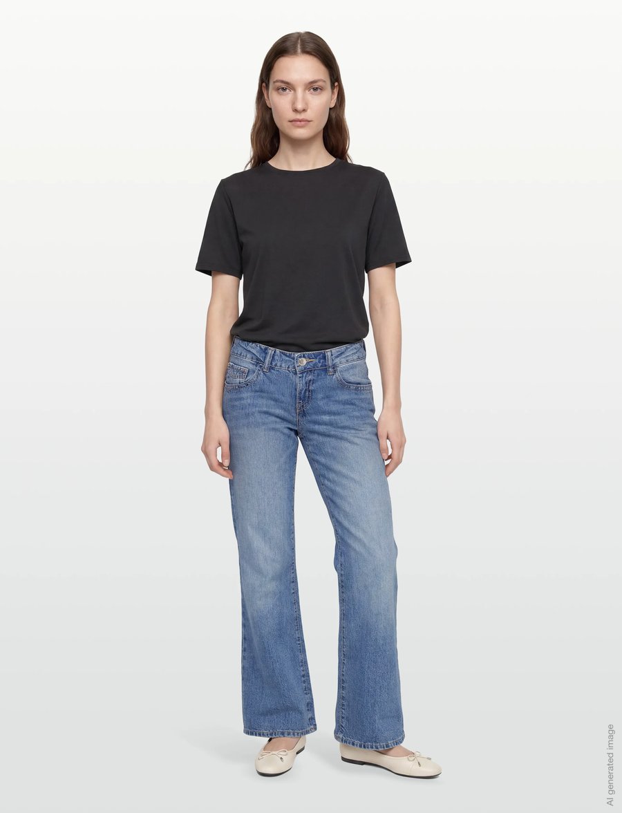 Gina Tricot - Ultra low wide jeans - hosen mit weitem bein - blue - 0