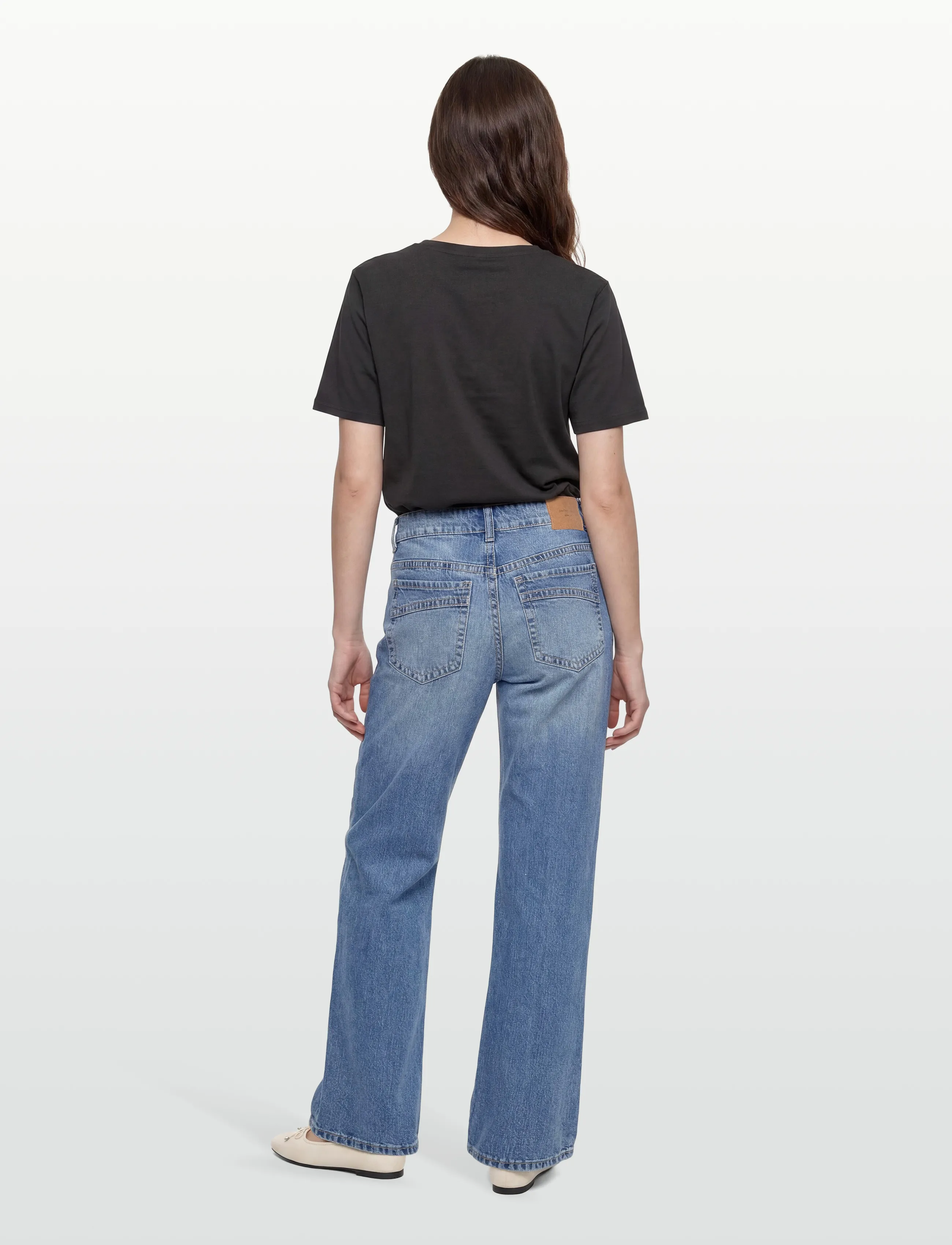 Gina Tricot Ultra Low Wide Jeans dam – bild 3