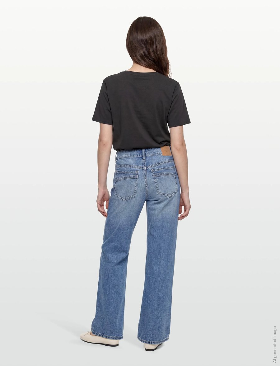 Gina Tricot - Ultra low wide jeans - hosen mit weitem bein - blue - 4