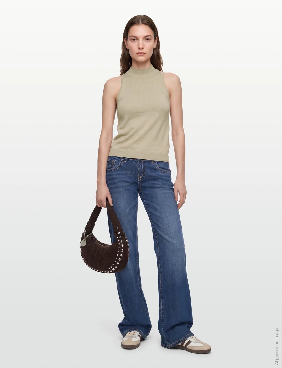 Gina Tricot - Ultra low wide jeans - hosen mit weitem bein - dk blue - 0