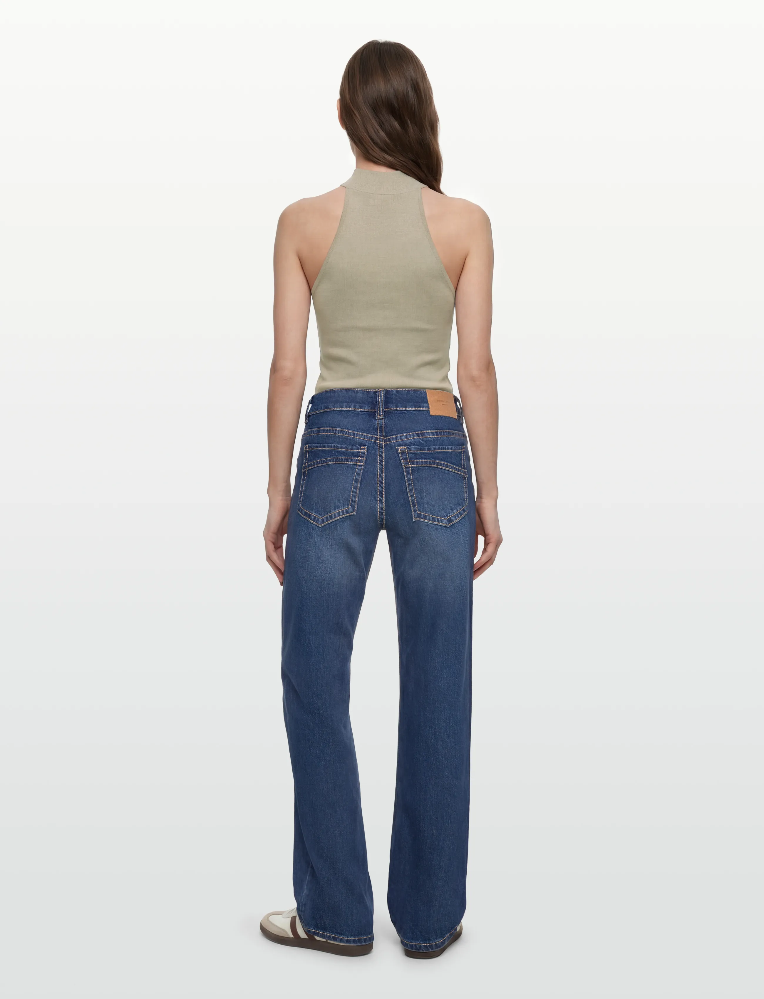 Gina Tricot - Ultra low wide jeans - brede jeans - dk blue - 4