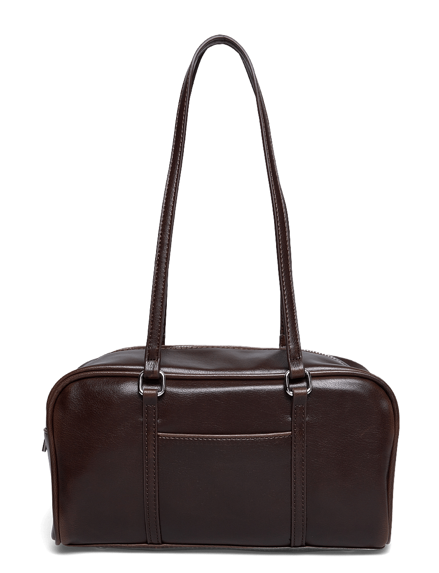 Gina Tricot - Small bowling bag - moetrendid - dark brown (7180) - 0